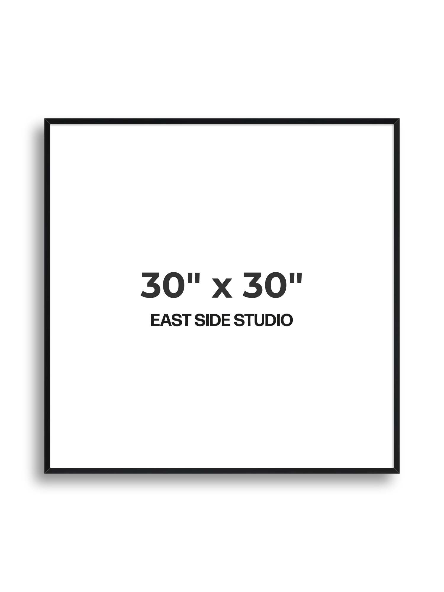 Black Grain 30" x 30" picture frame