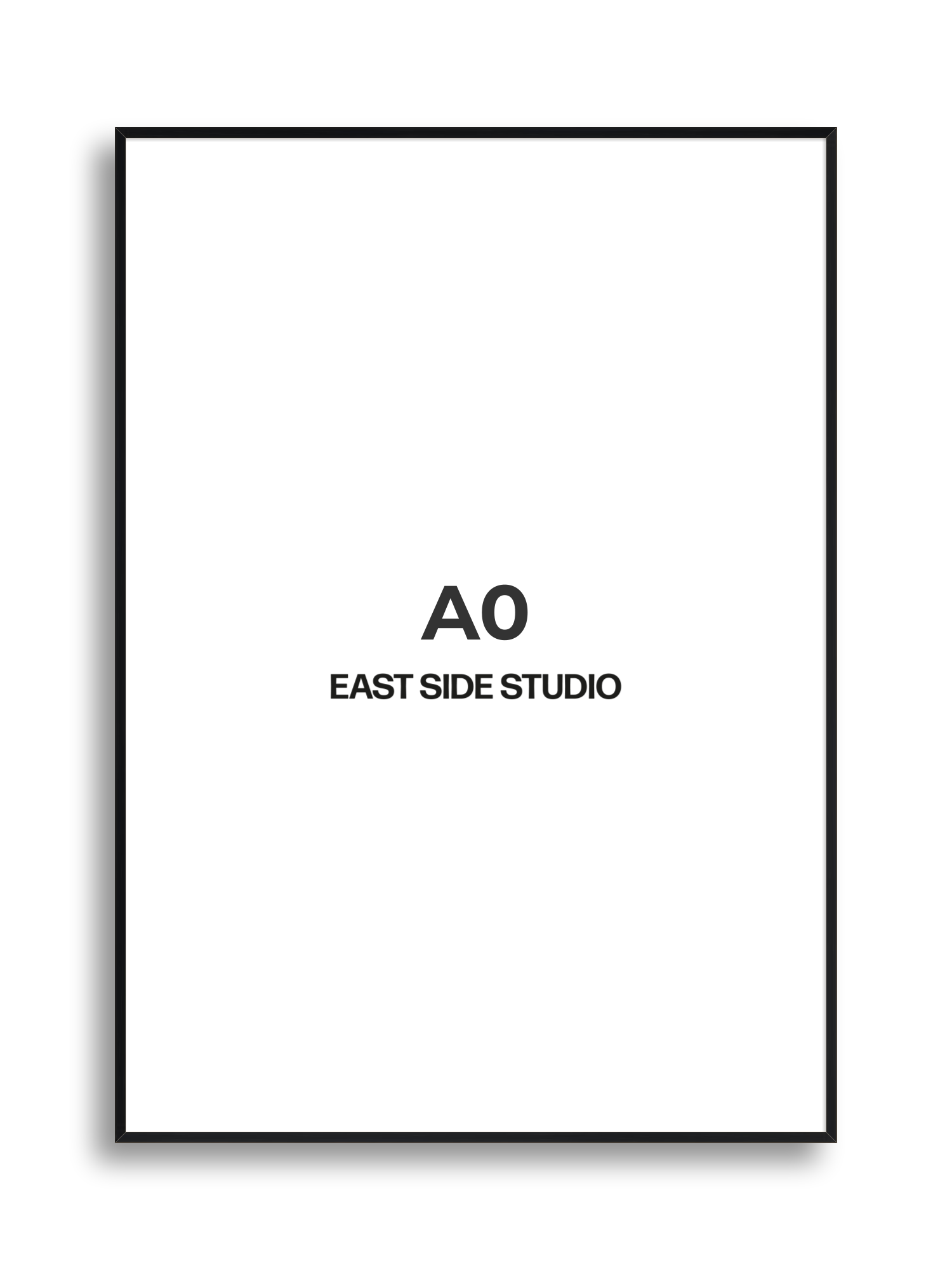 Black Grain A0 picture frame