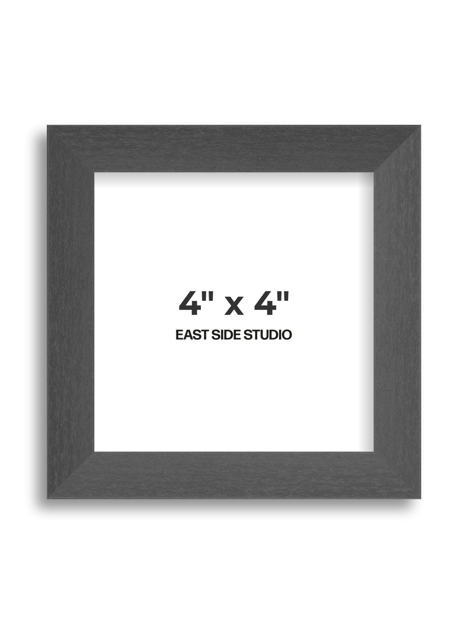 Slate Grey 4" x 4" picture frame