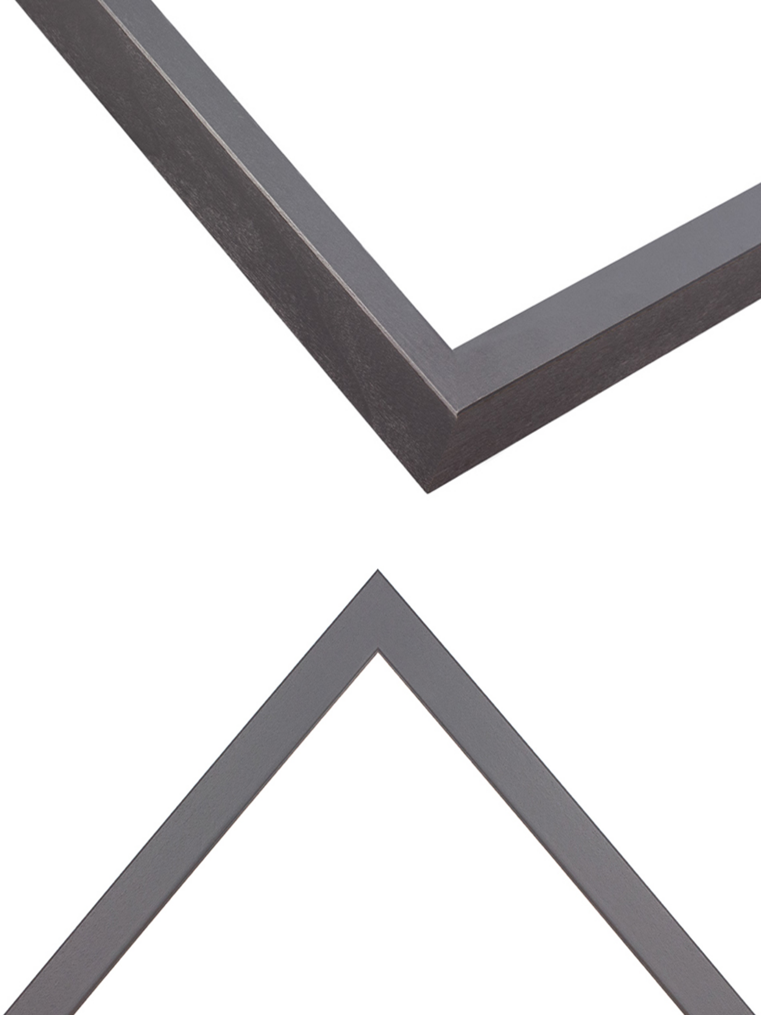 Slate Grey picture frame chevron view