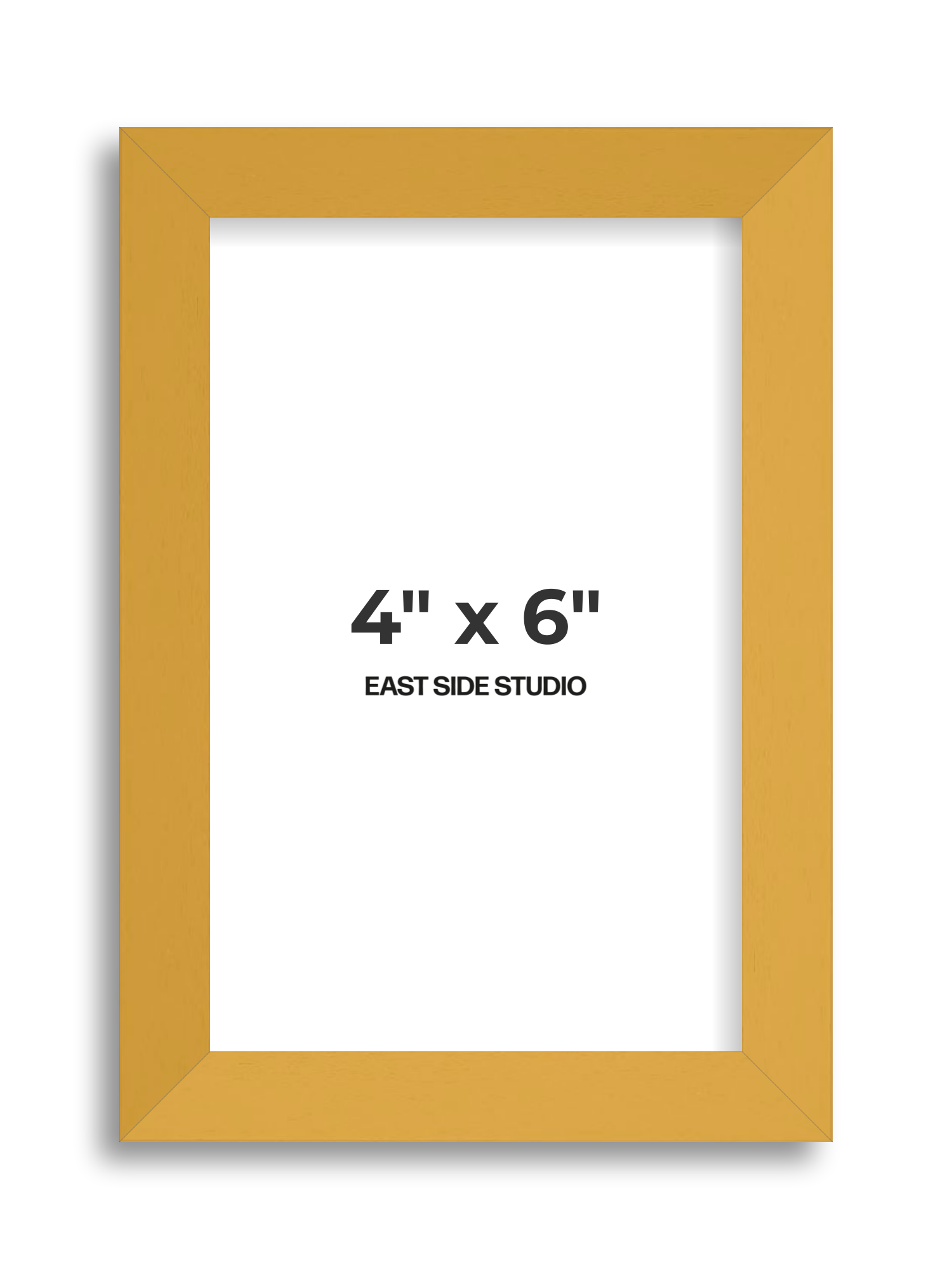 Mustard Yellow 4" x 6" picture frame