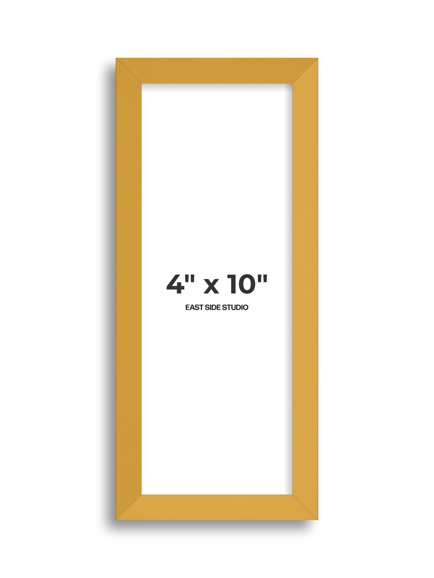 Mustard Yellow 4" x 10" picture frame