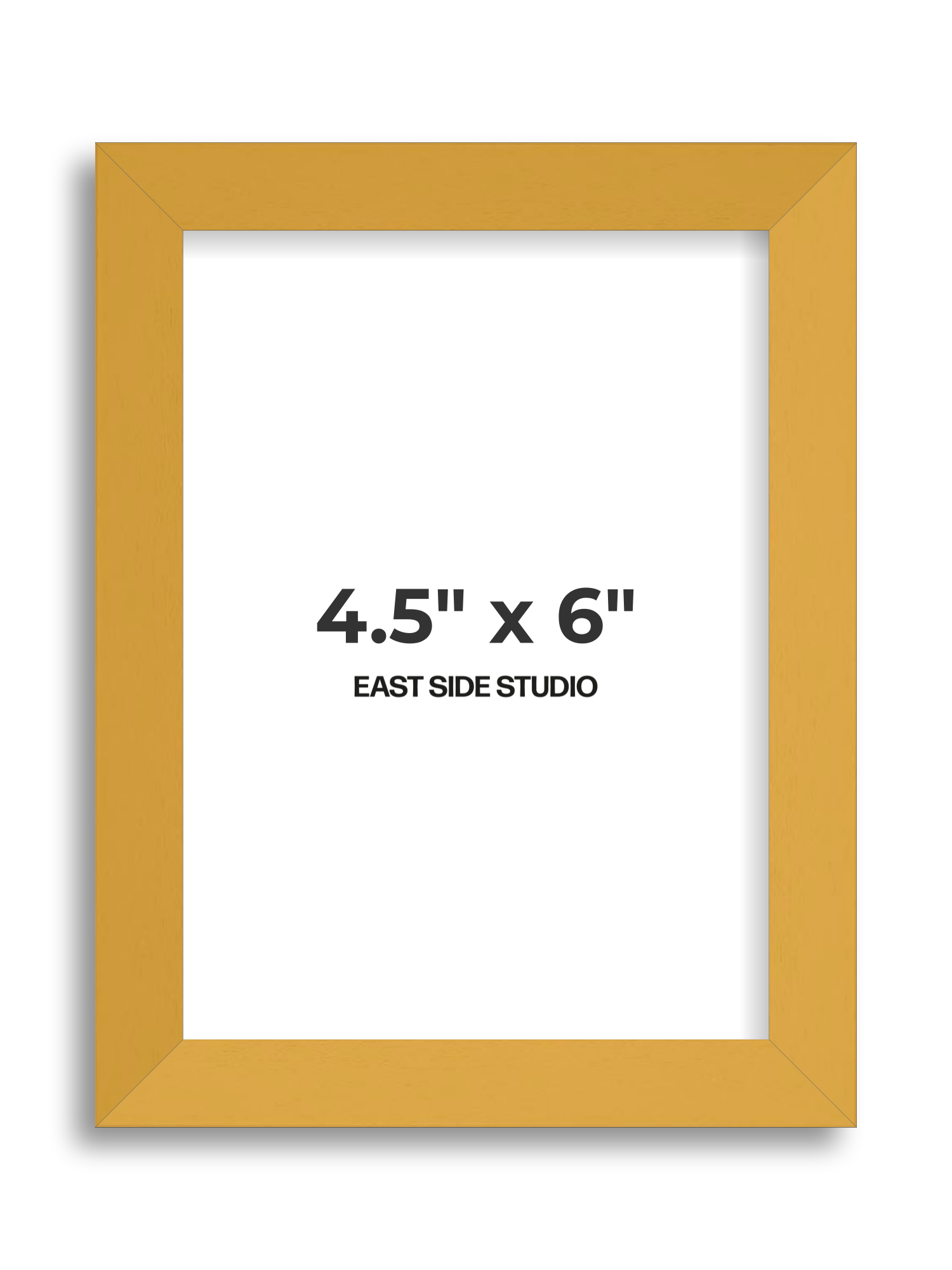 Mustard Yellow 4.5" x 6" picture frame