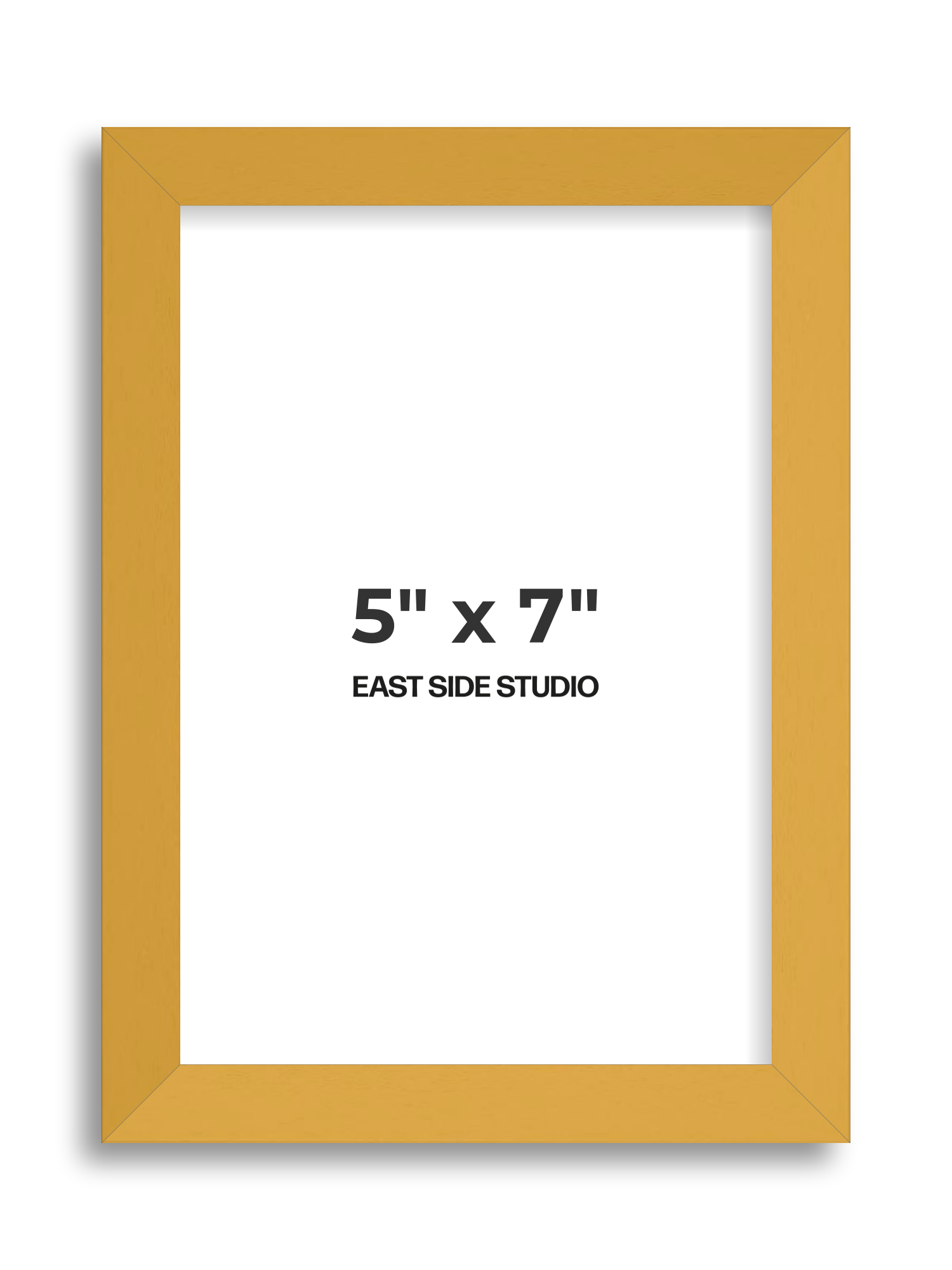 Mustard Yellow 5" x 7" picture frame