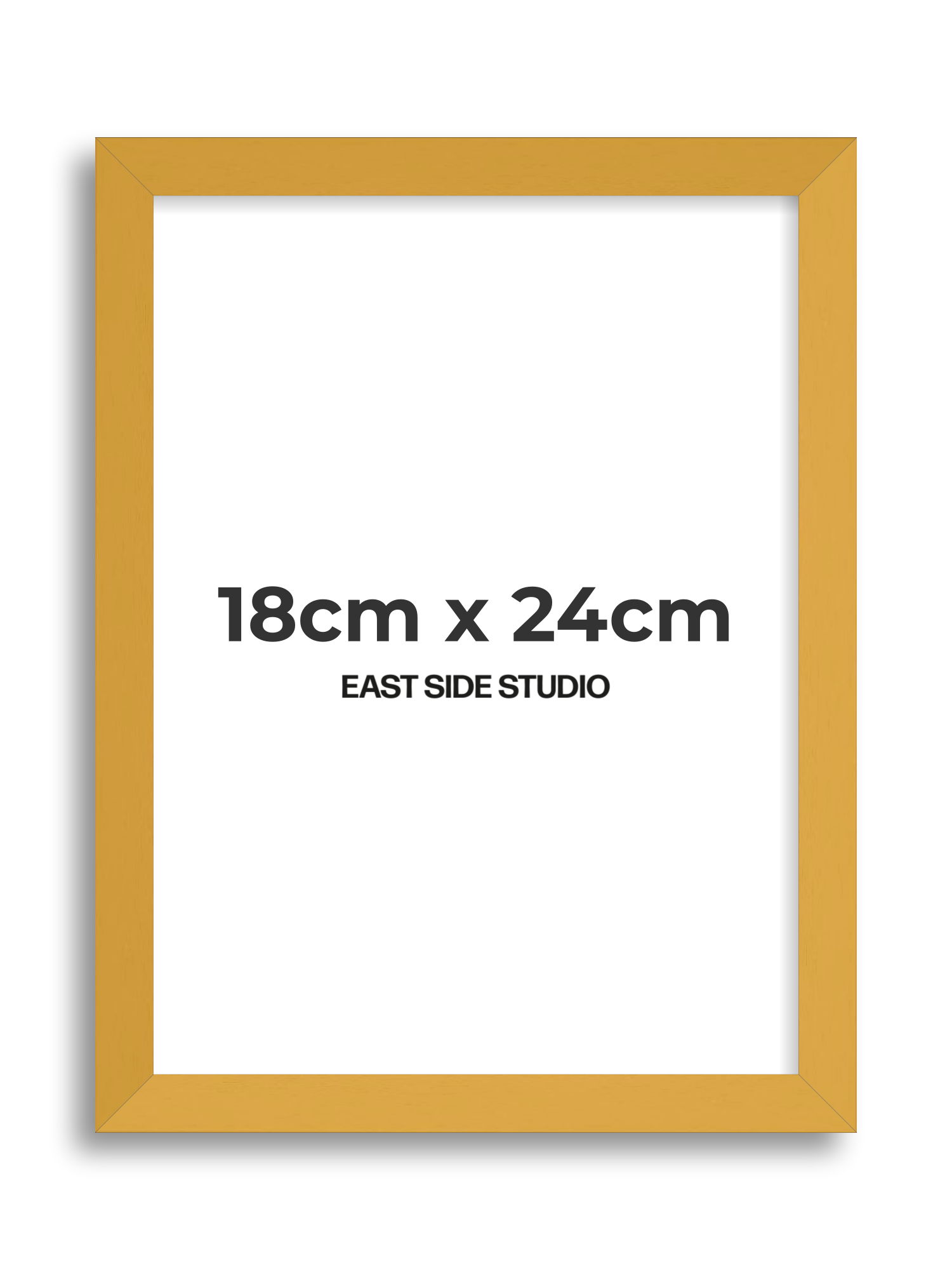 Mustard Yellow 18cm x 24cm picture frame