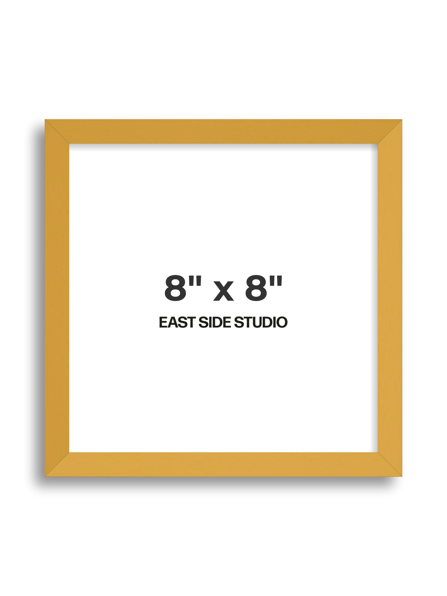 Mustard Yellow 8" x 8" picture frame