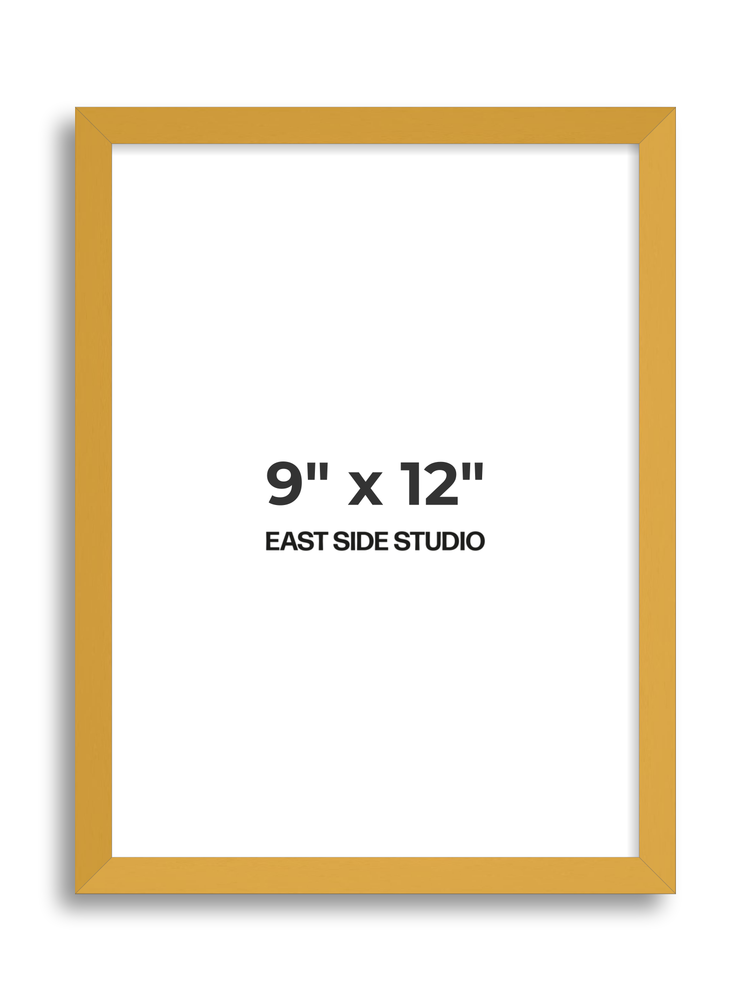 Mustard Yellow 9" x 12" picture frame