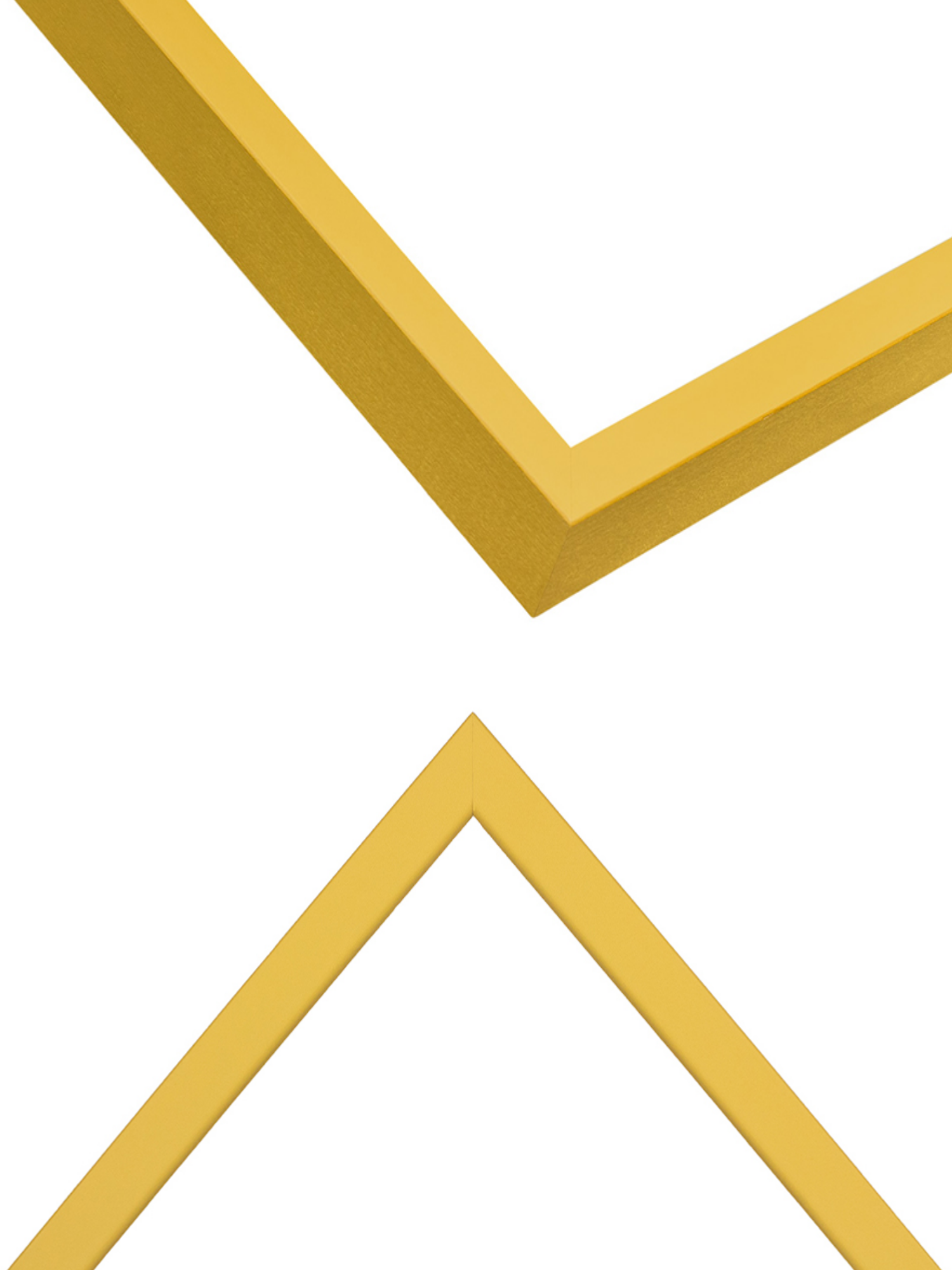 Mustard Yellow picture frame chevron view