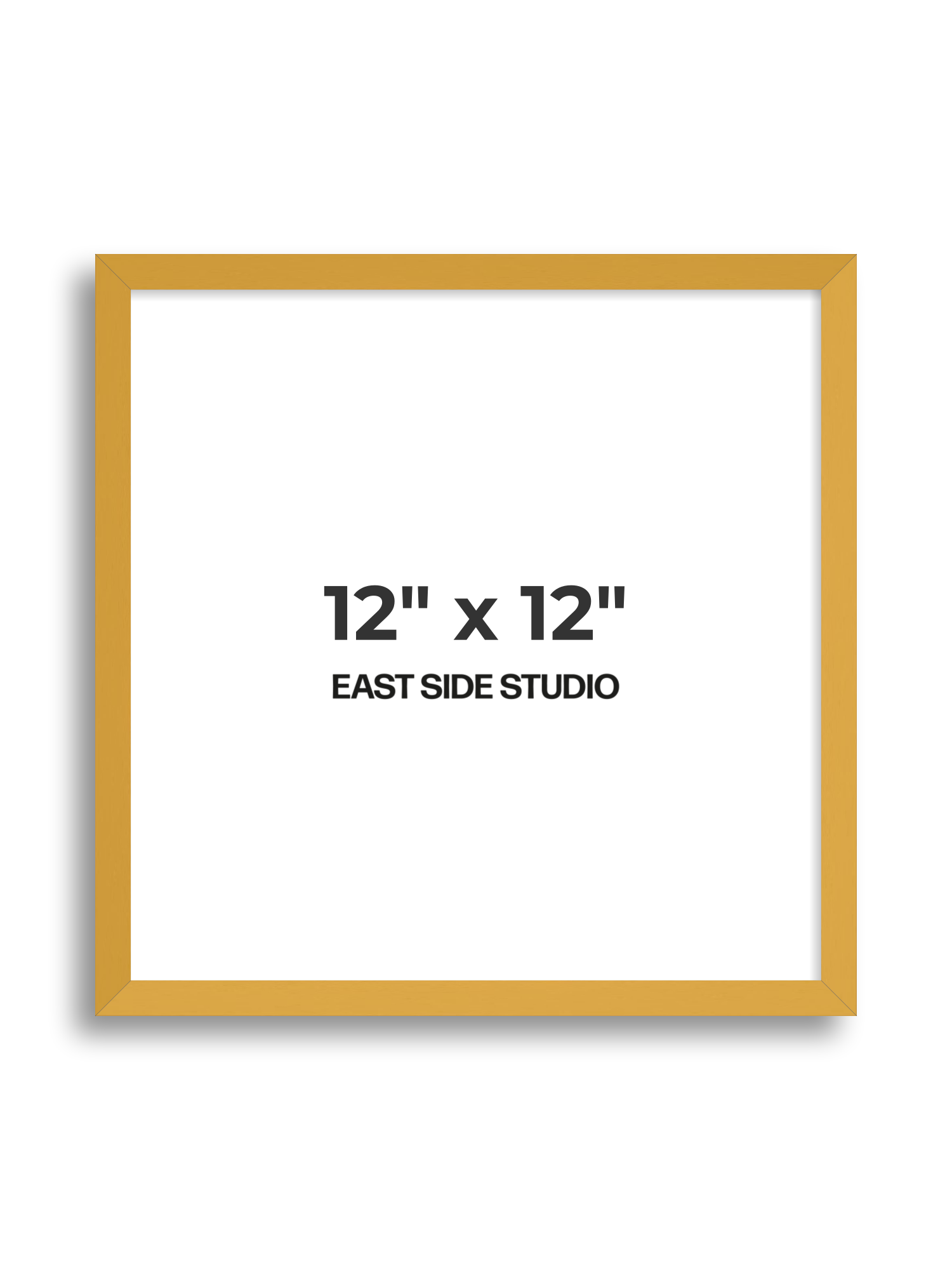 Mustard Yellow 12" x 12" picture frame