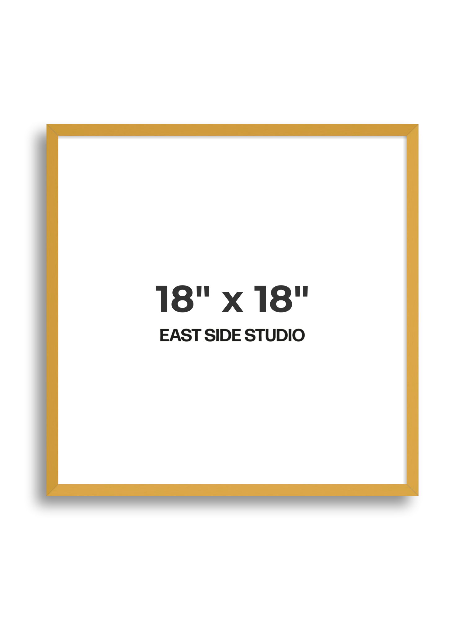 Mustard Yellow 18" x 18" picture frame