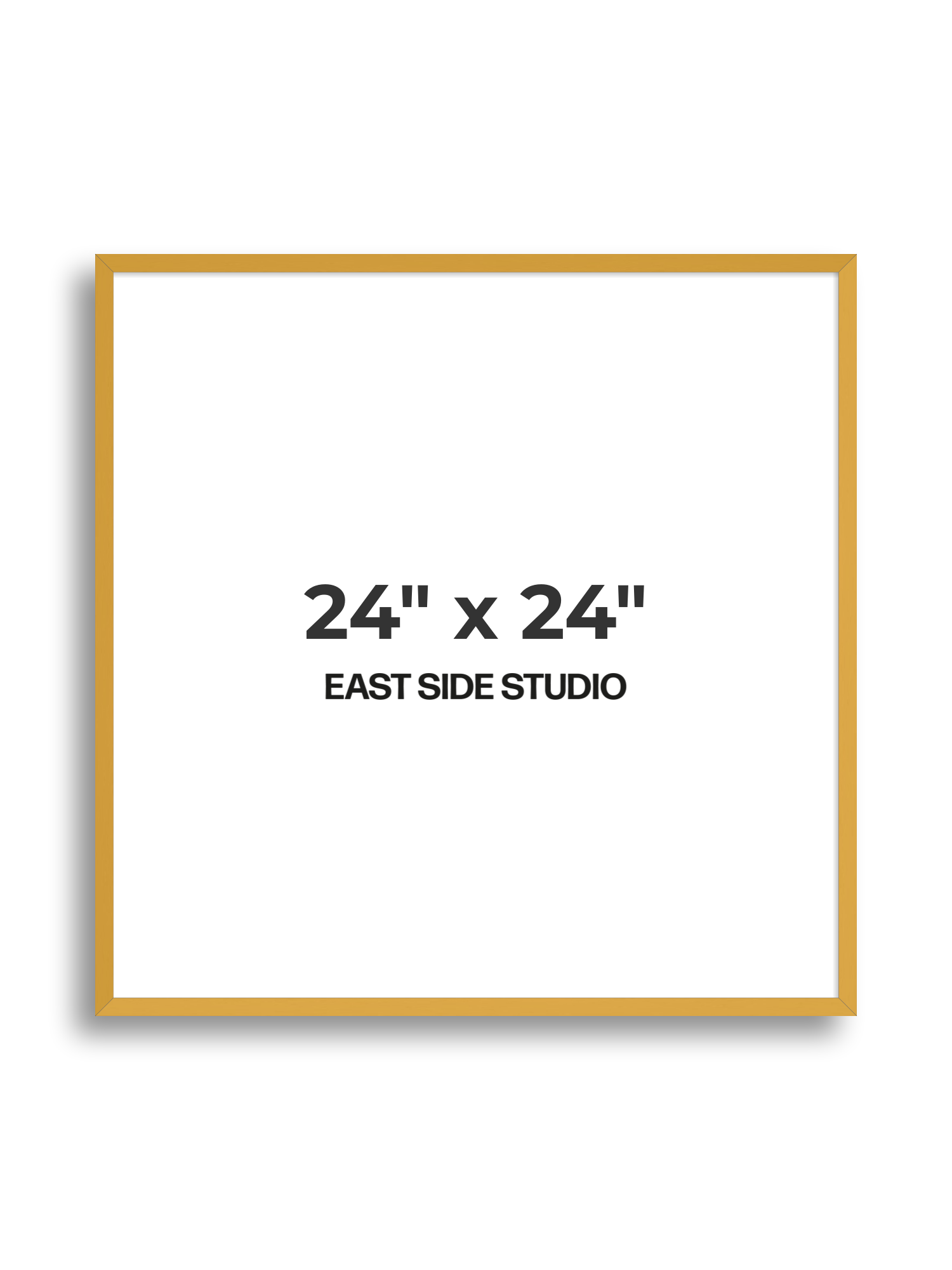 Mustard Yellow 24" x 24" picture frame