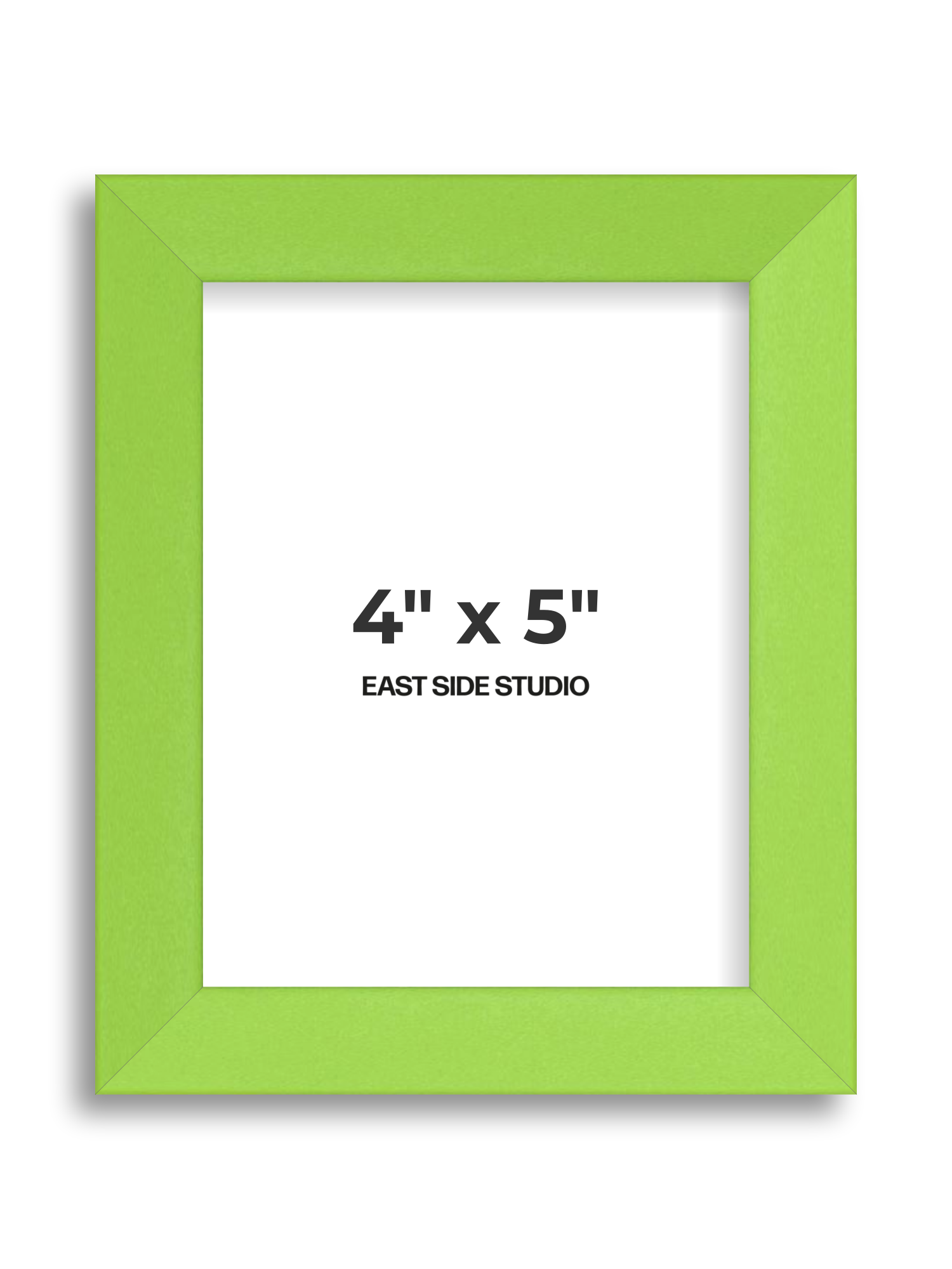Lime Green 4" x 5" picture frame