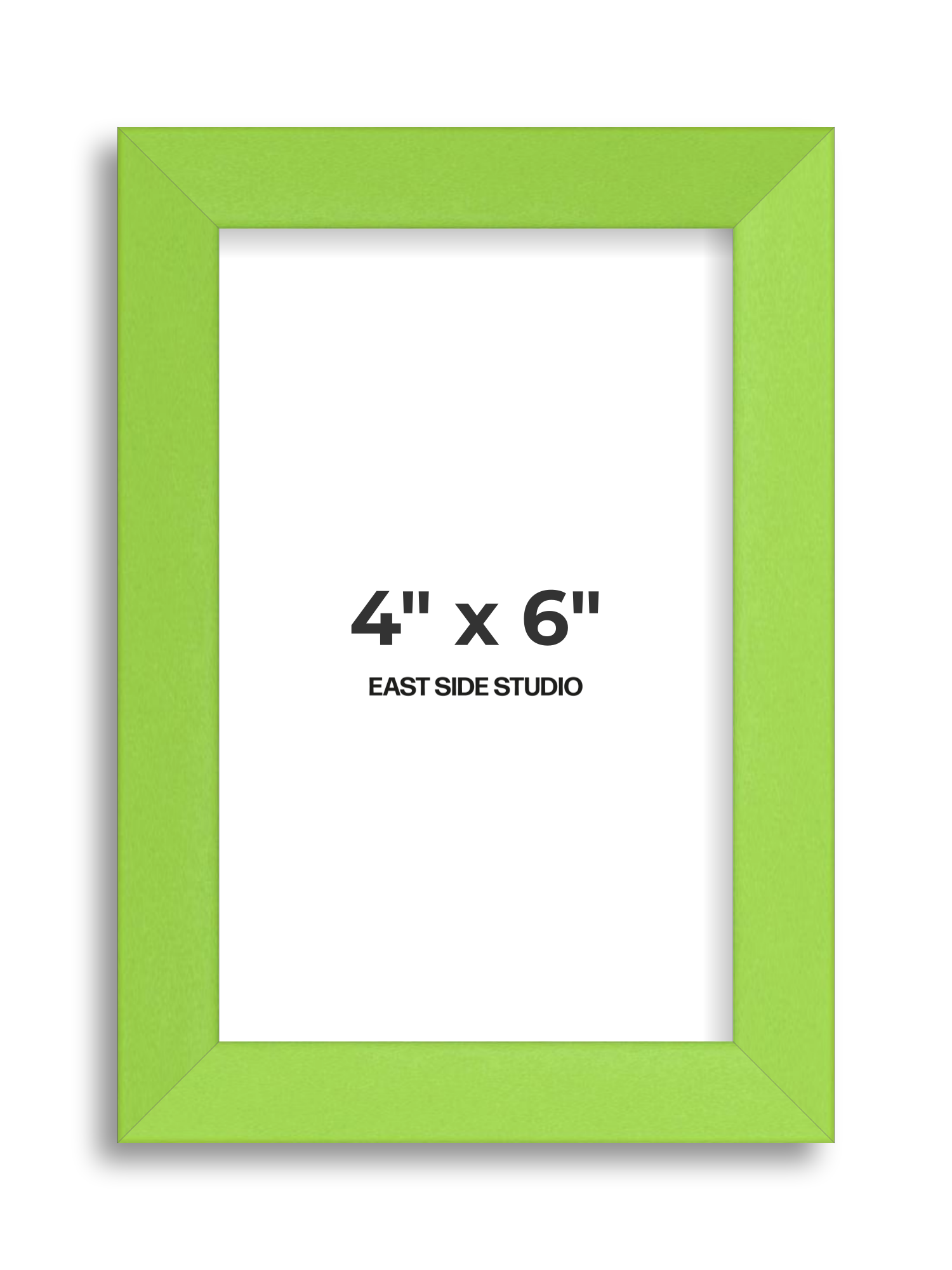 Lime Green 4" x 6" picture frame