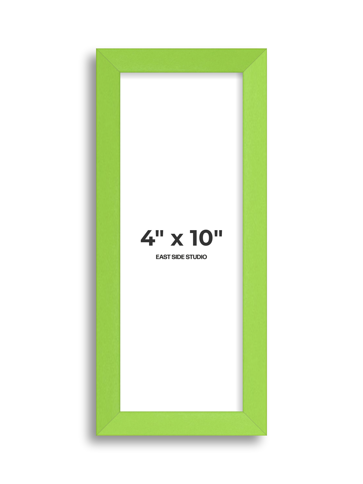 Lime Green 4" x 10" picture frame
