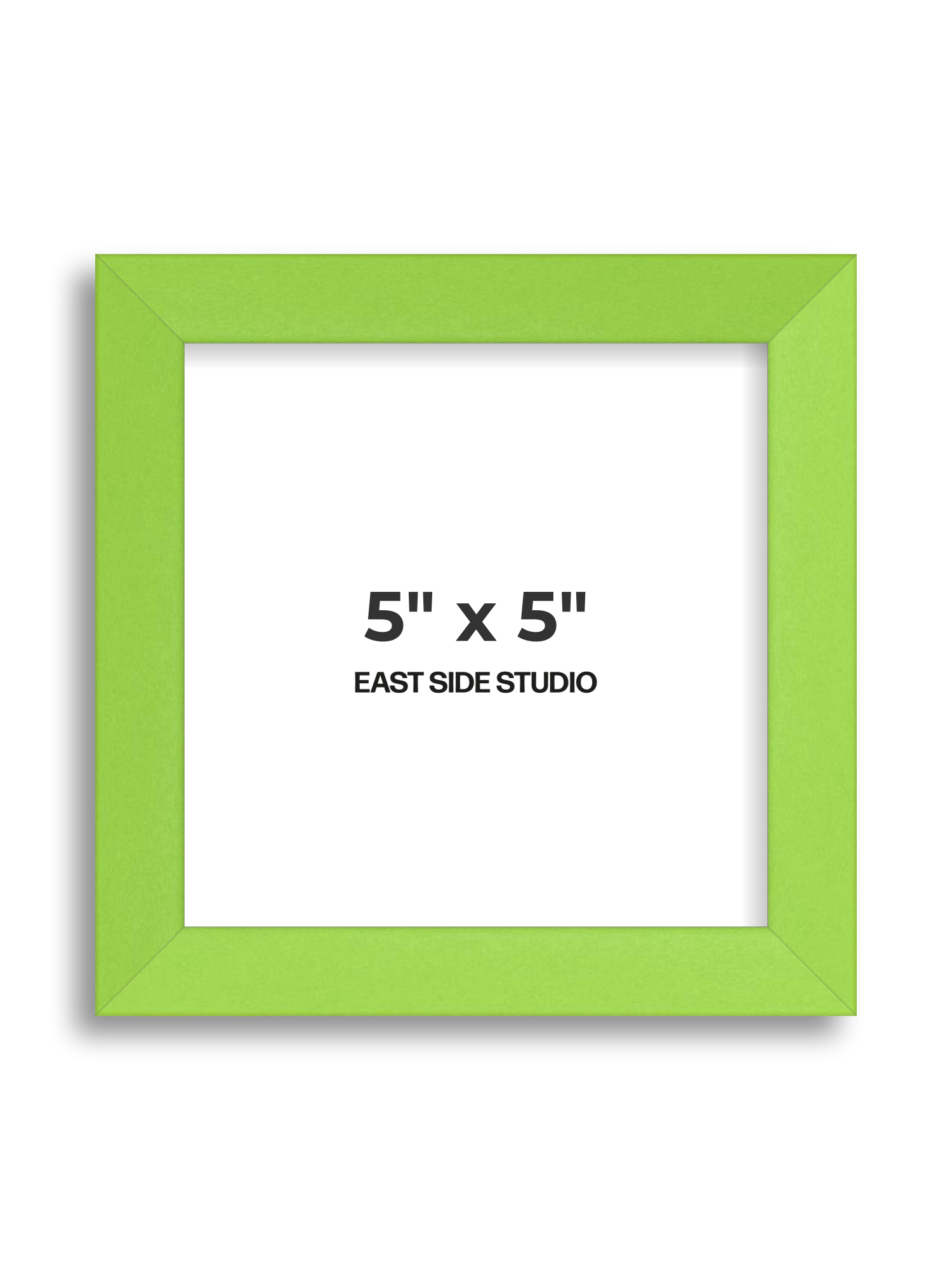 Lime Green 5" x 5" picture frame