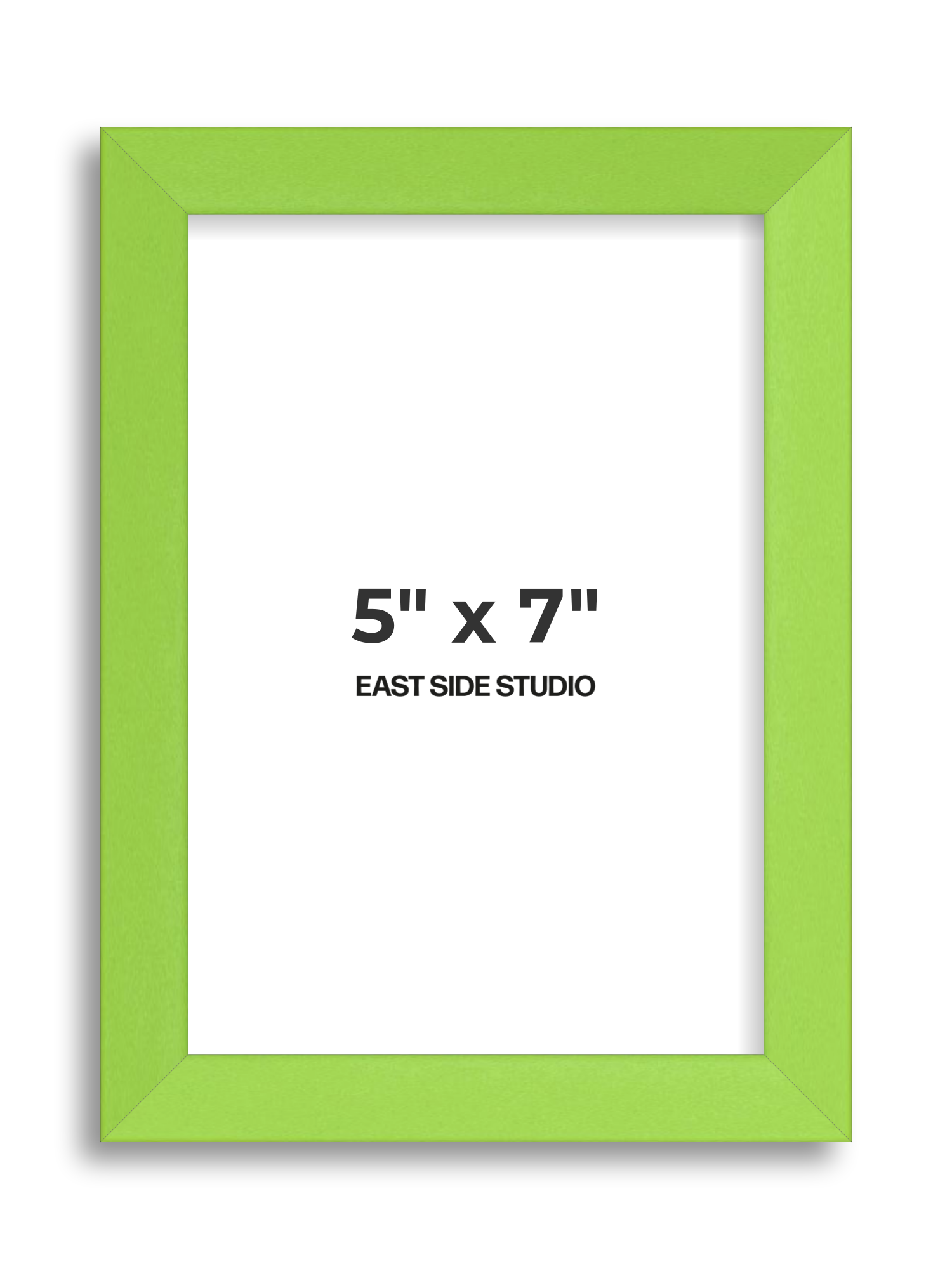 Lime Green 5" x 7" picture frame