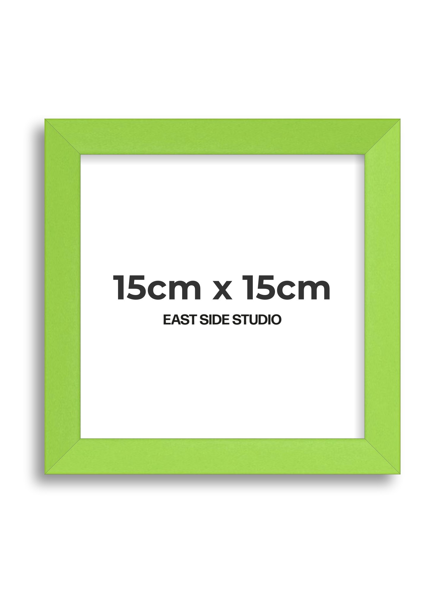 Lime Green 15cm x 15cm picture frame