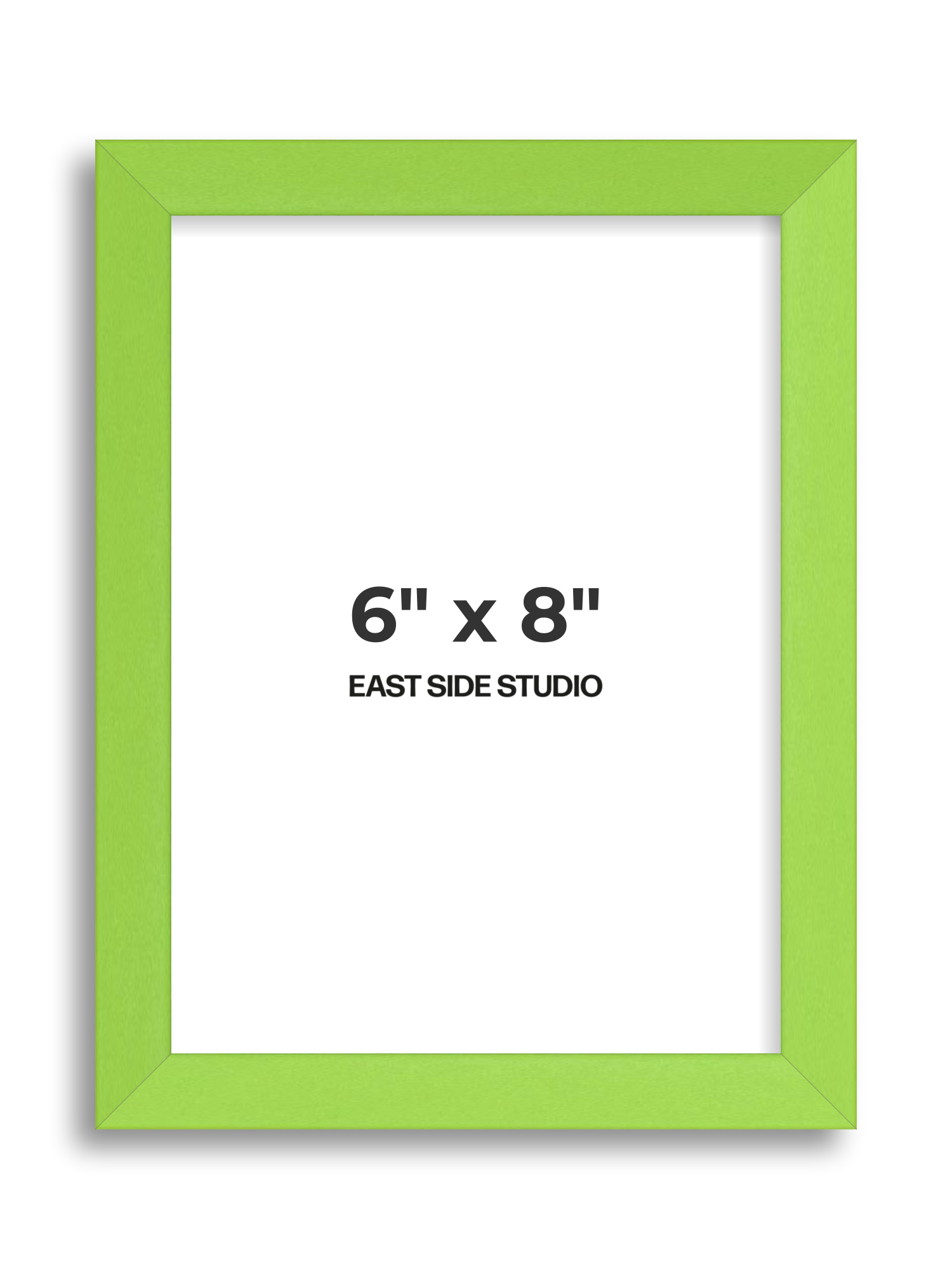 Lime Green 6" x 8" picture frame