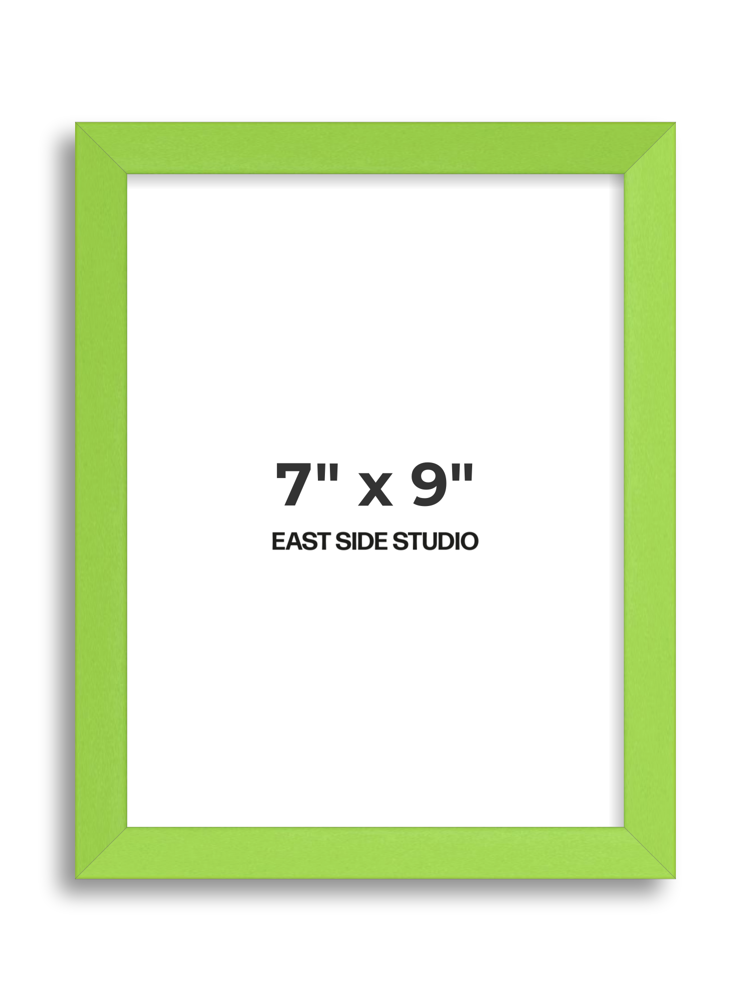 Lime Green 7" x 9" picture frame