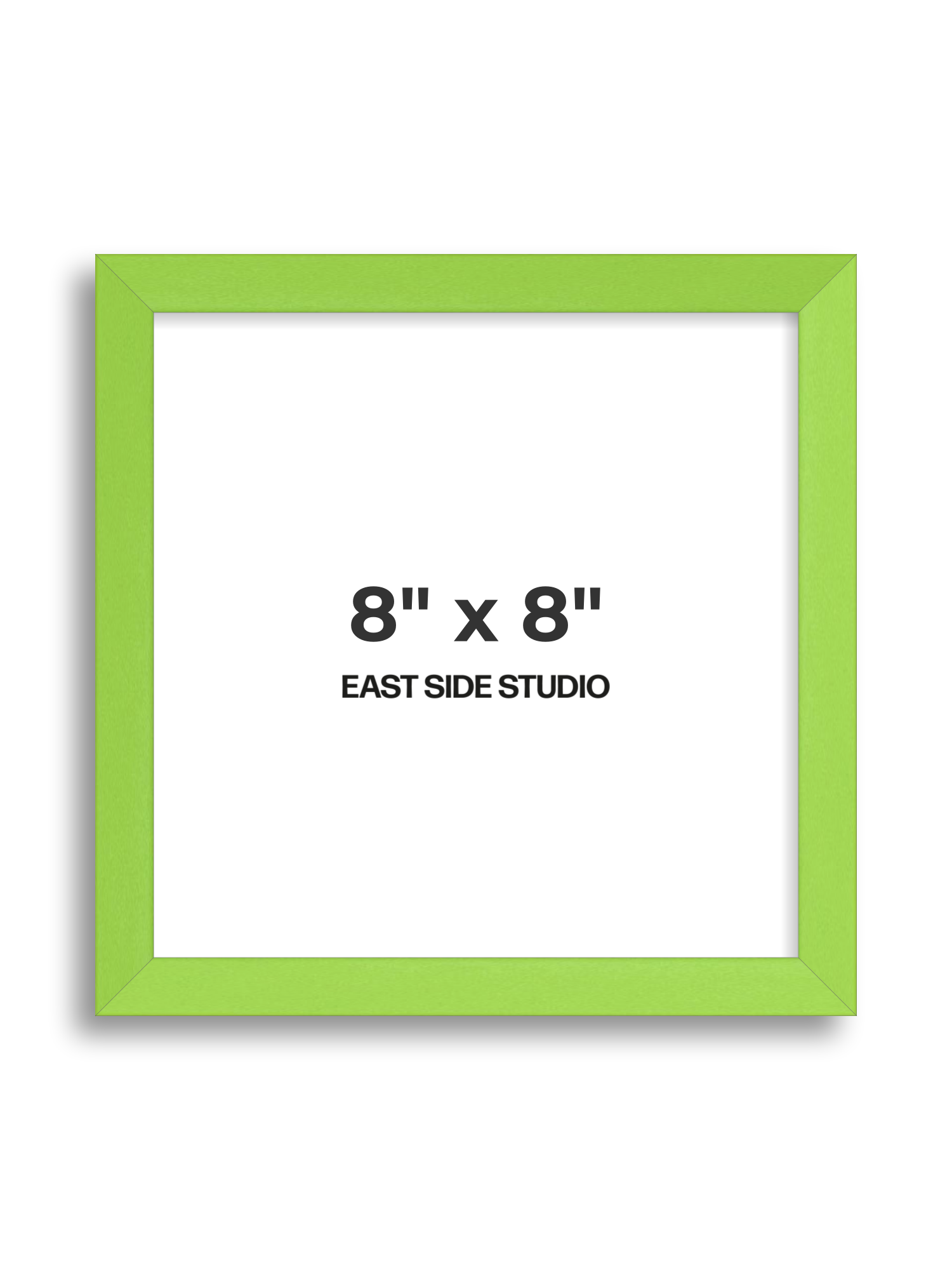 Lime Green 8" x 8" picture frame