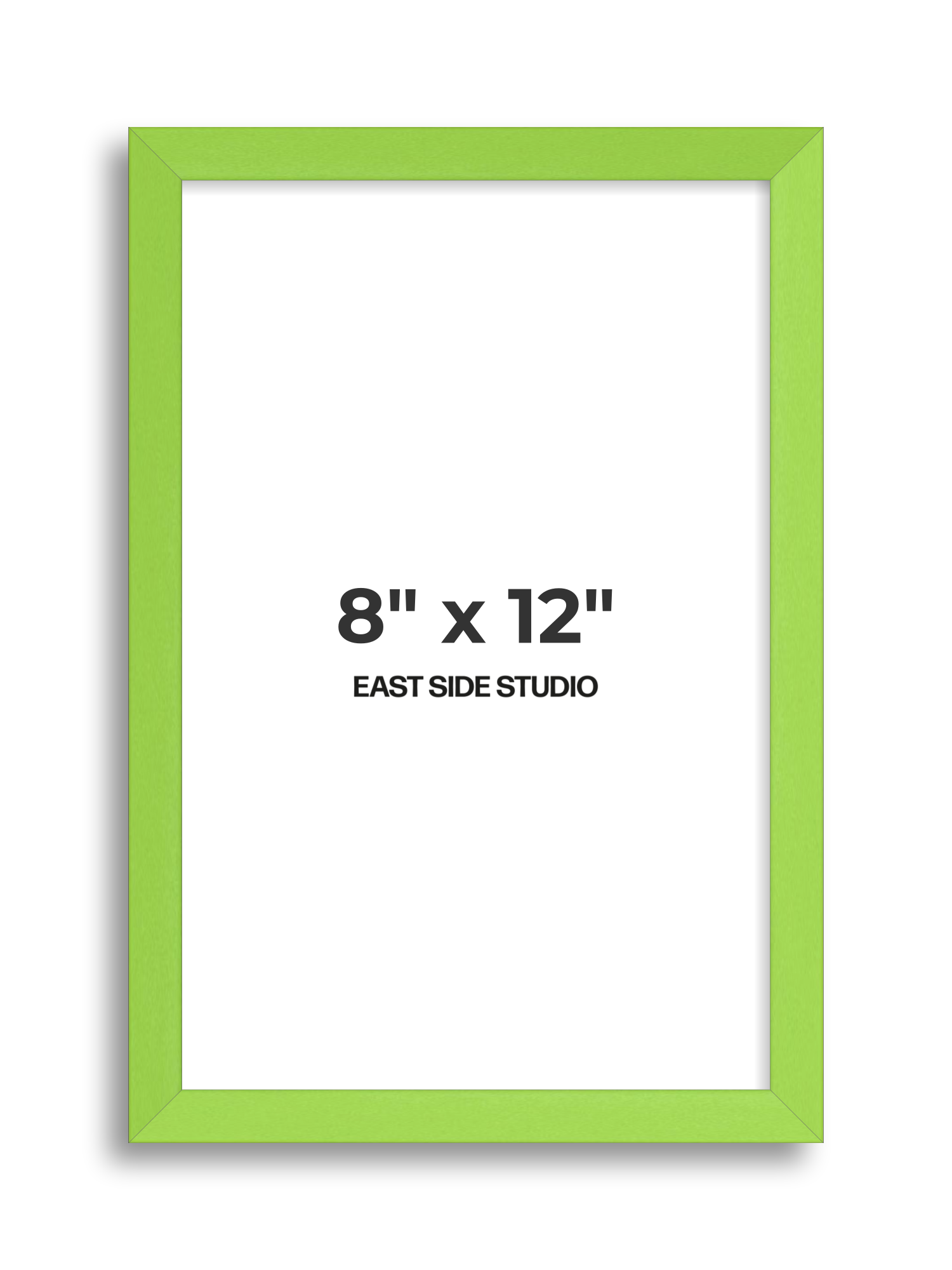 Lime Green 8" x 12" picture frame