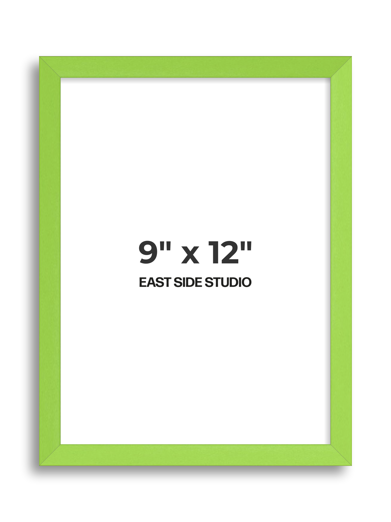 Lime Green 9" x 12" picture frame