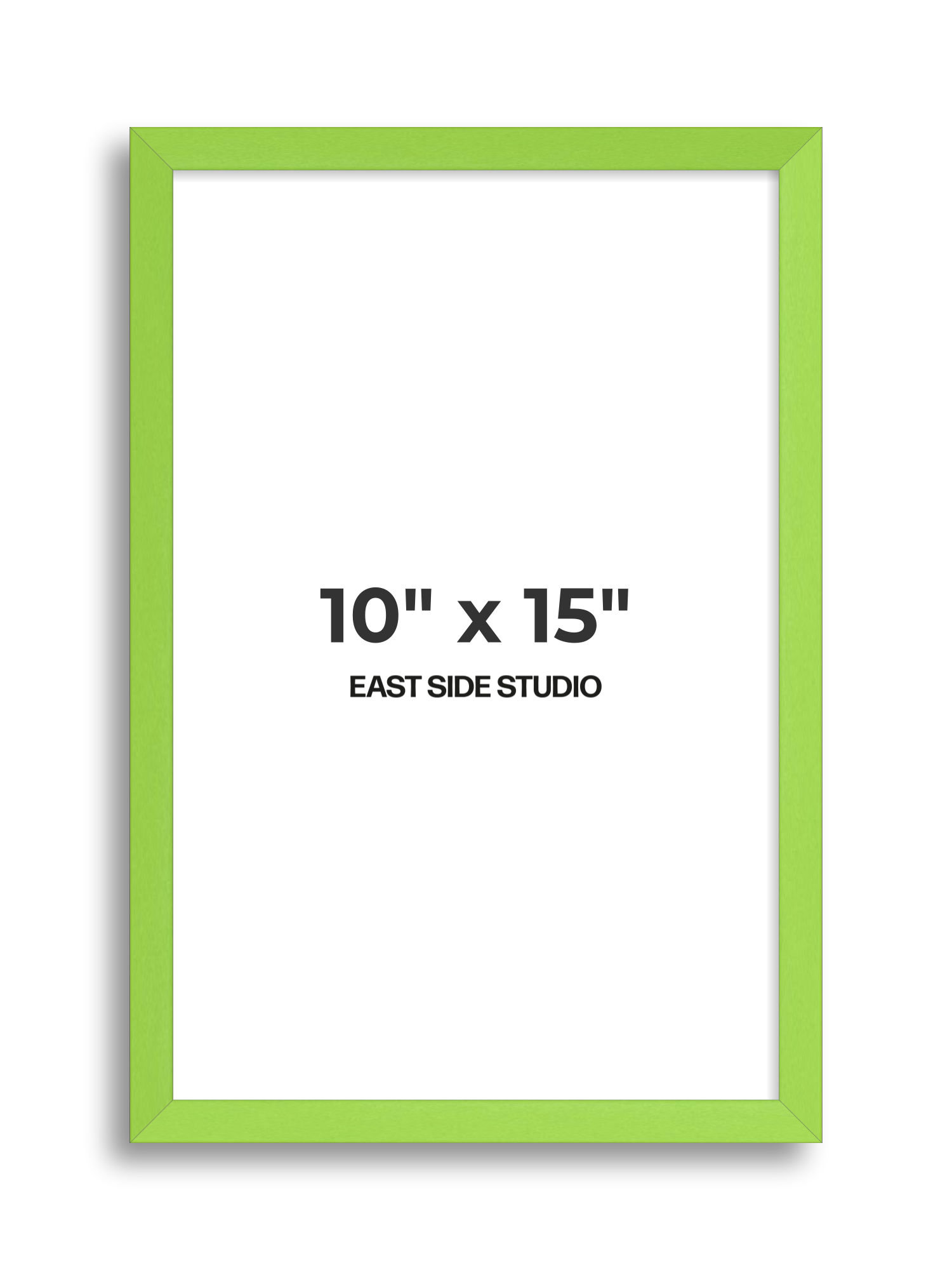 Lime Green 10" x 15" picture frame