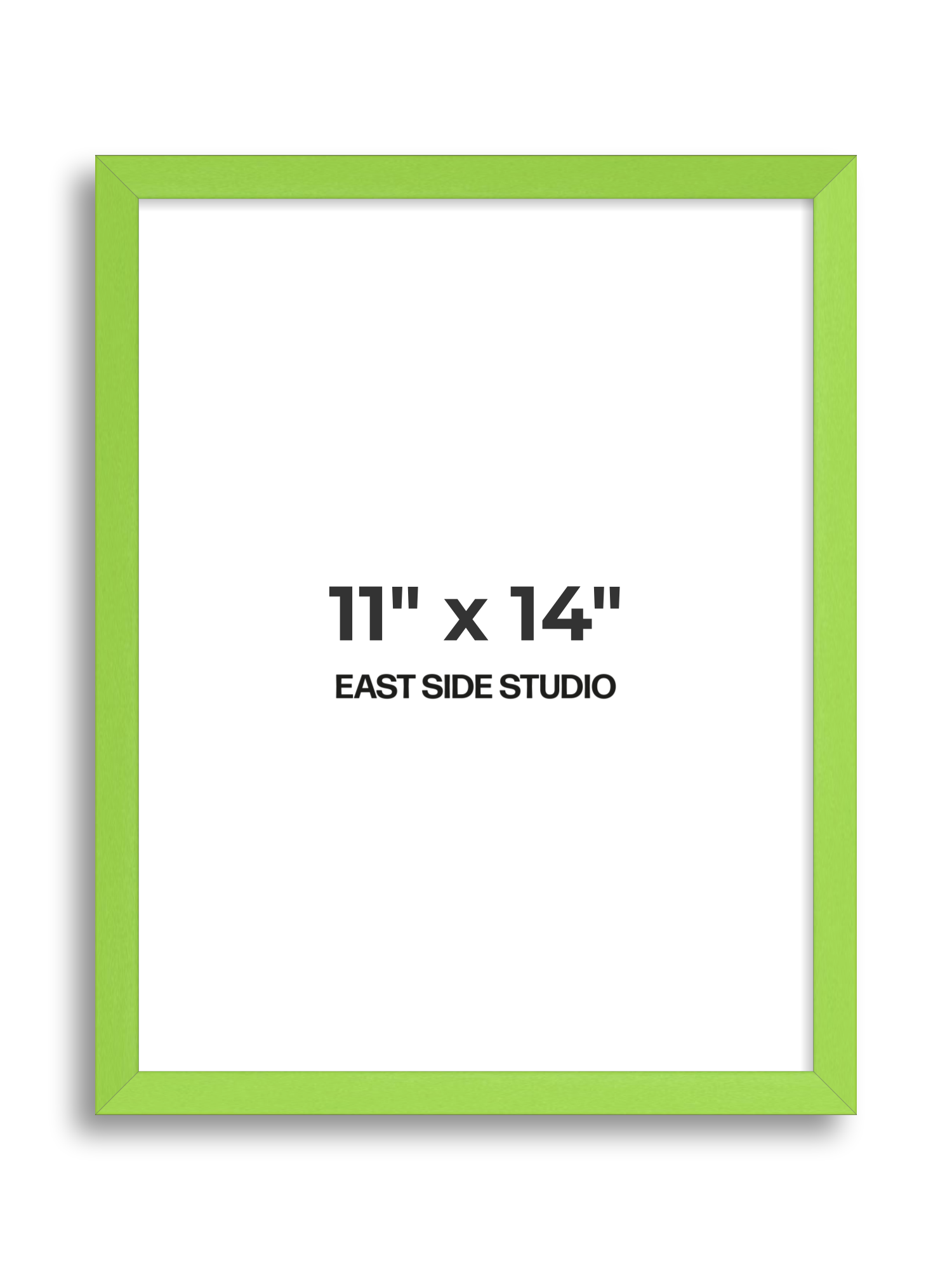 Lime Green 11" x 14" picture frame