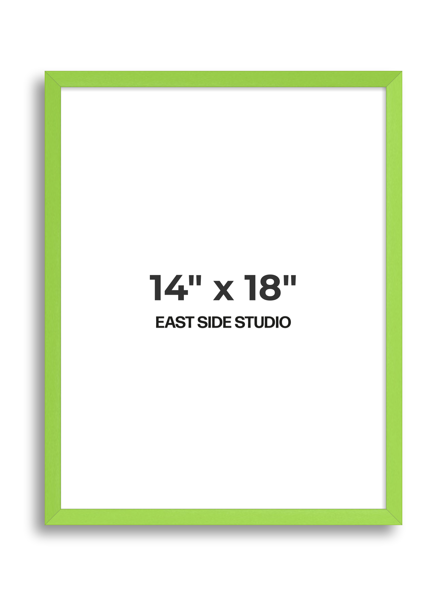 Lime Green 14" x 18" picture frame