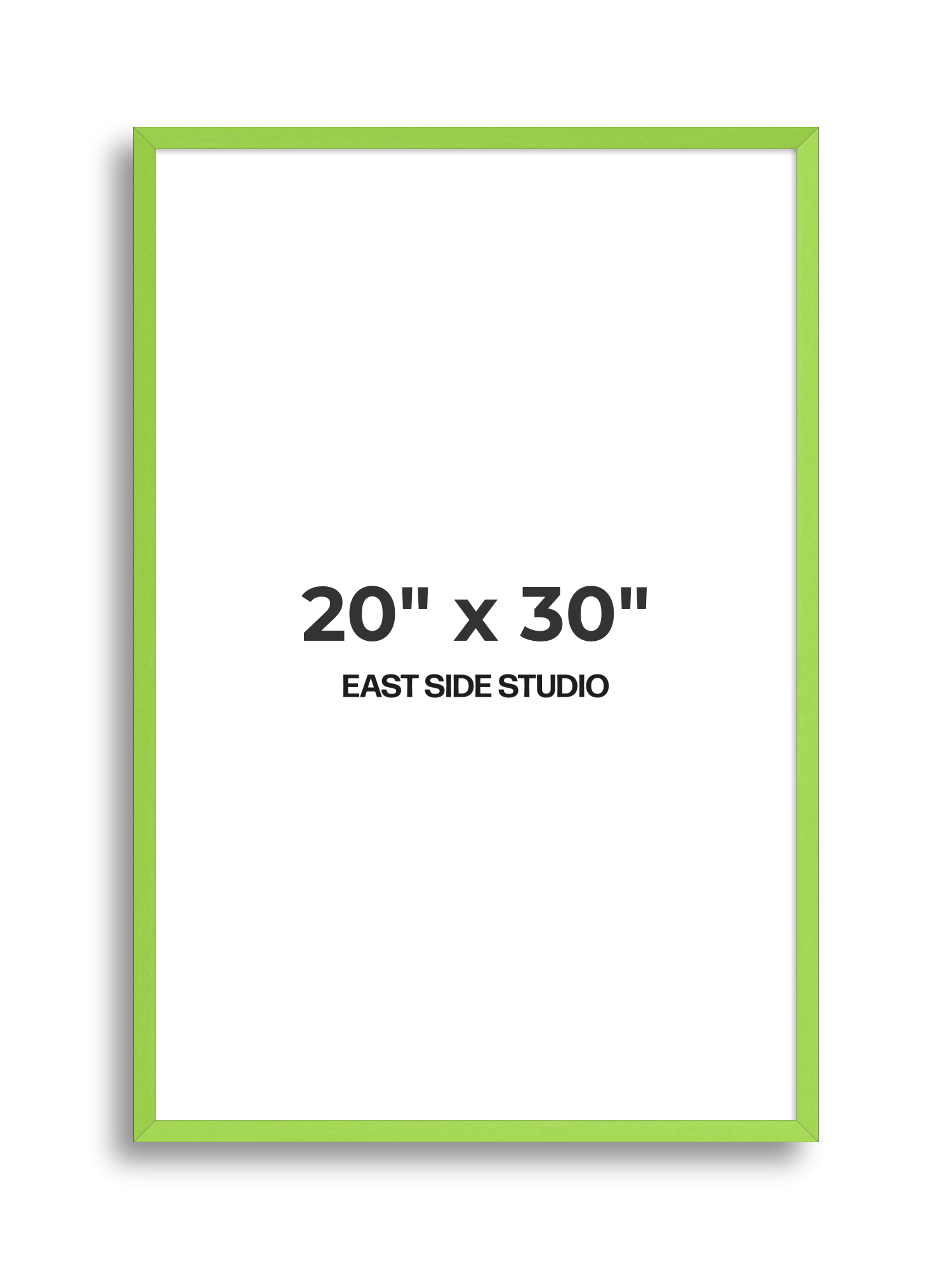 Lime Green 20" x 30" picture frame