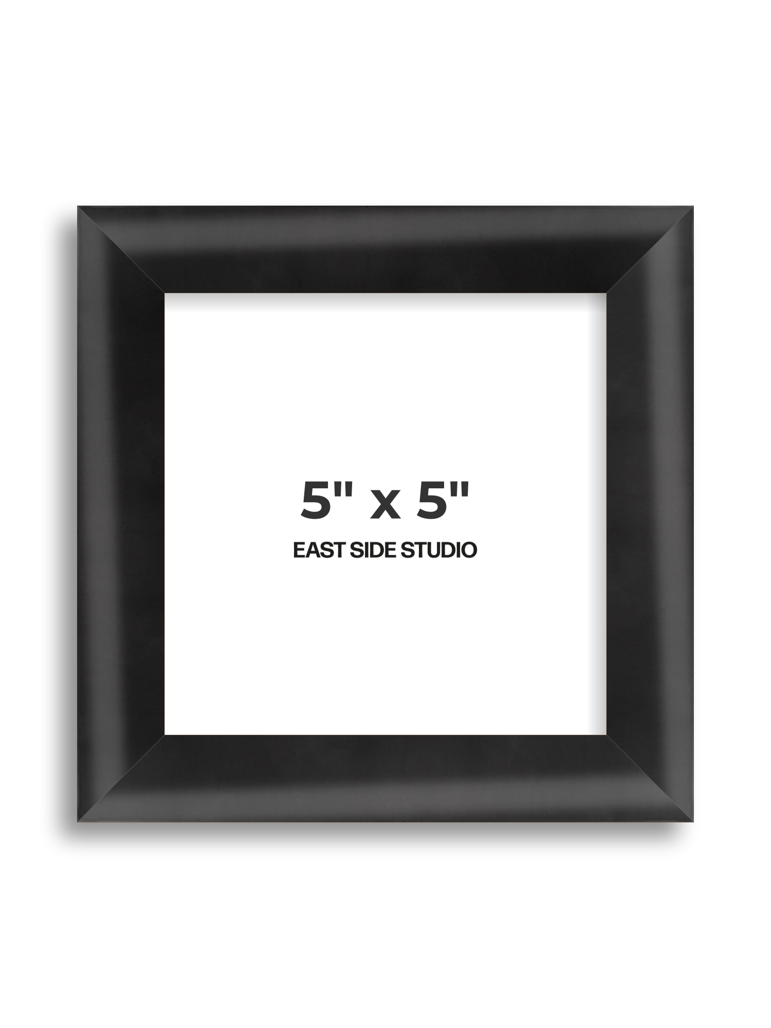 Black Wood Lacquer 5" x 5" picture frame