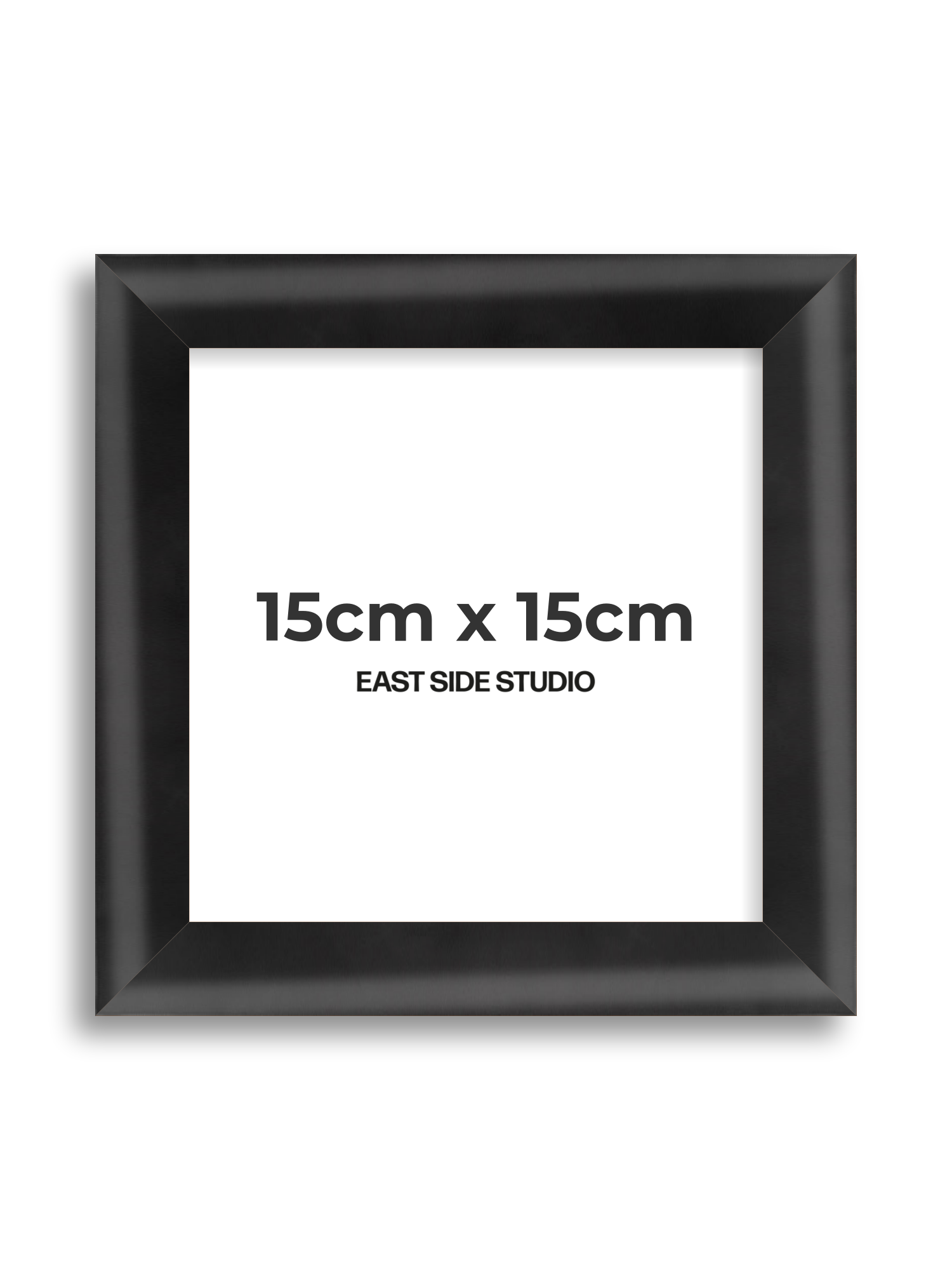 Black Wood Lacquer 15cm x 15cm picture frame