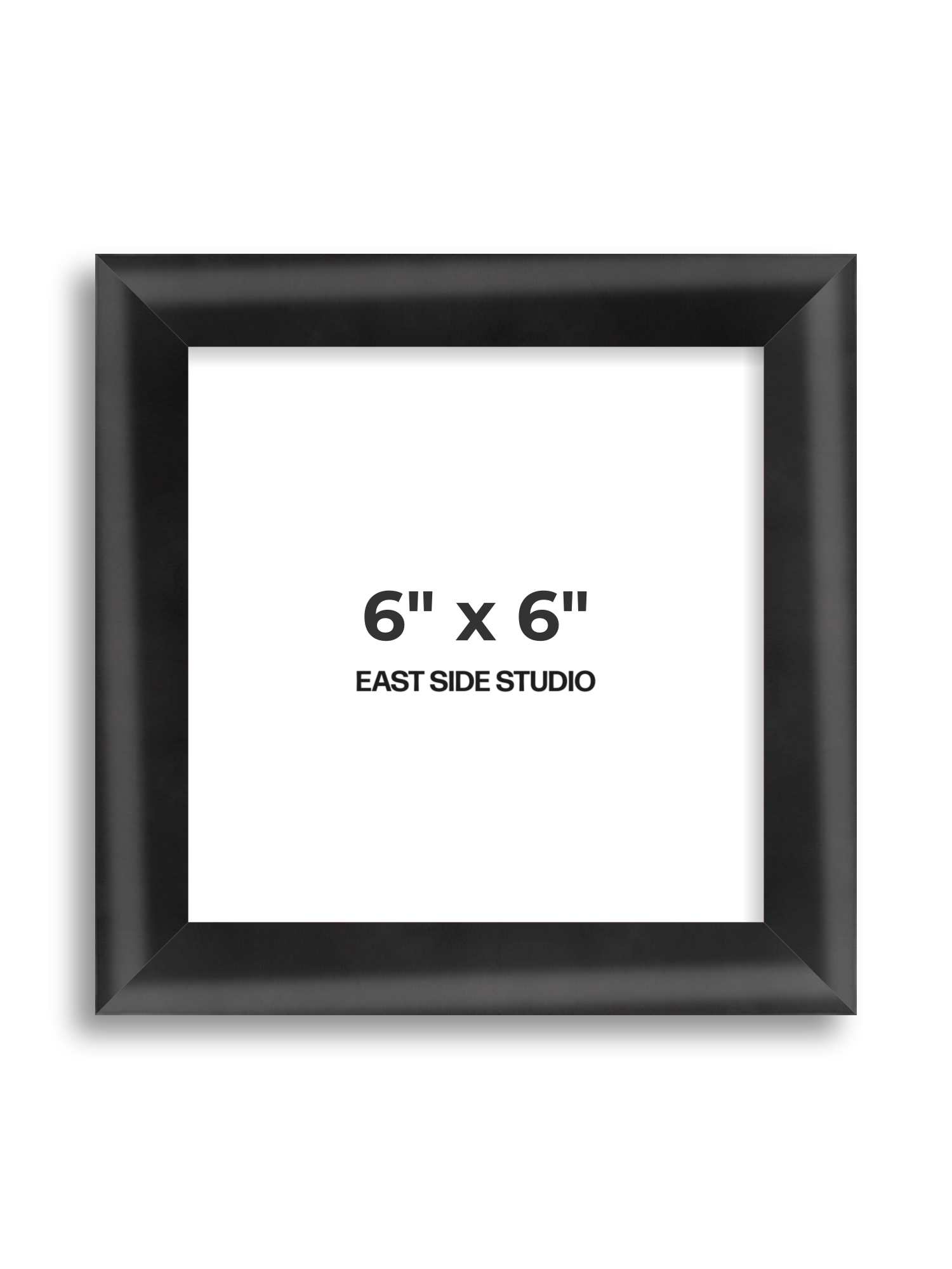 Black Wood Lacquer 6" x 6" picture frame