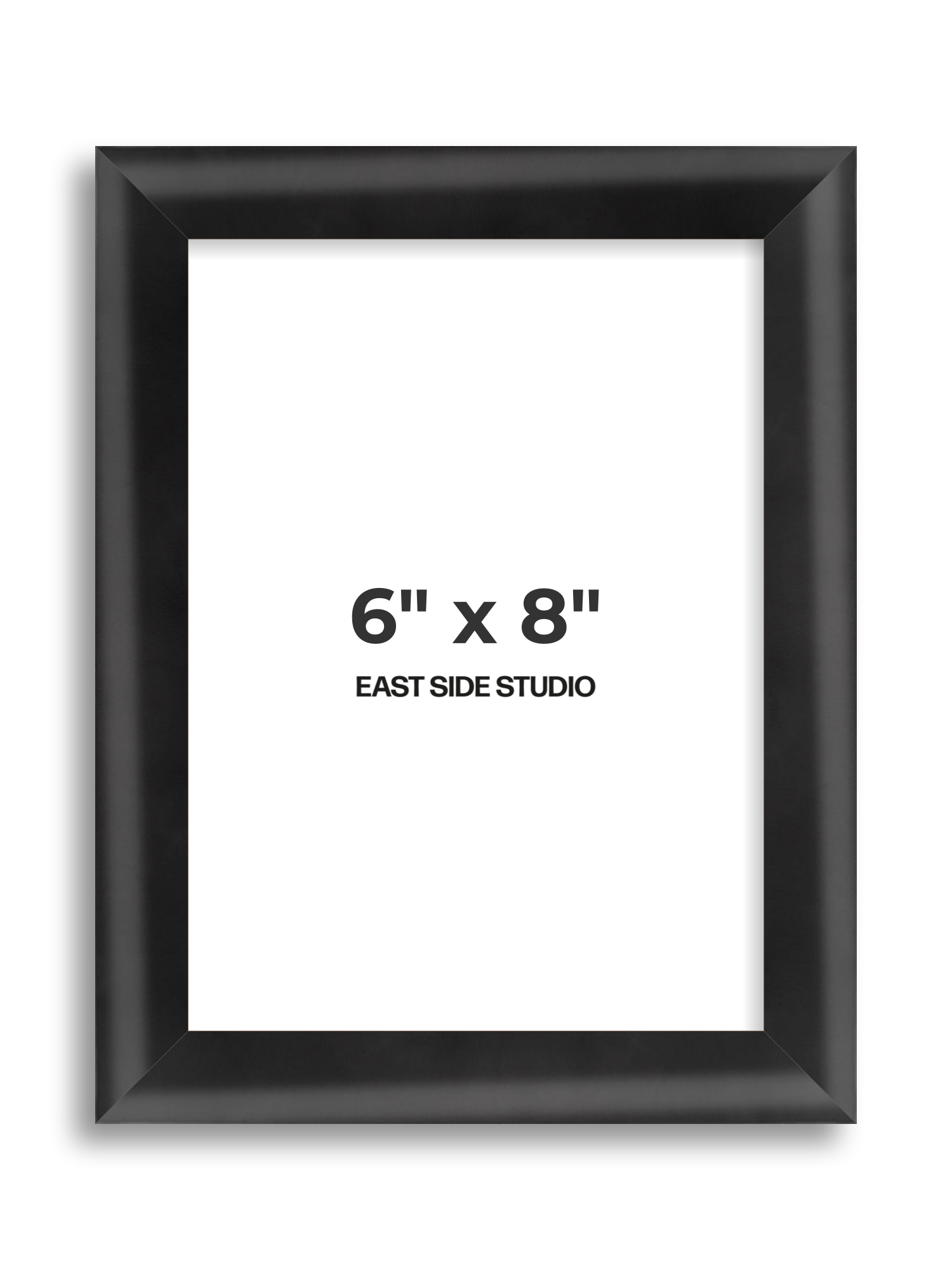 Black Wood Lacquer 6" x 8" picture frame