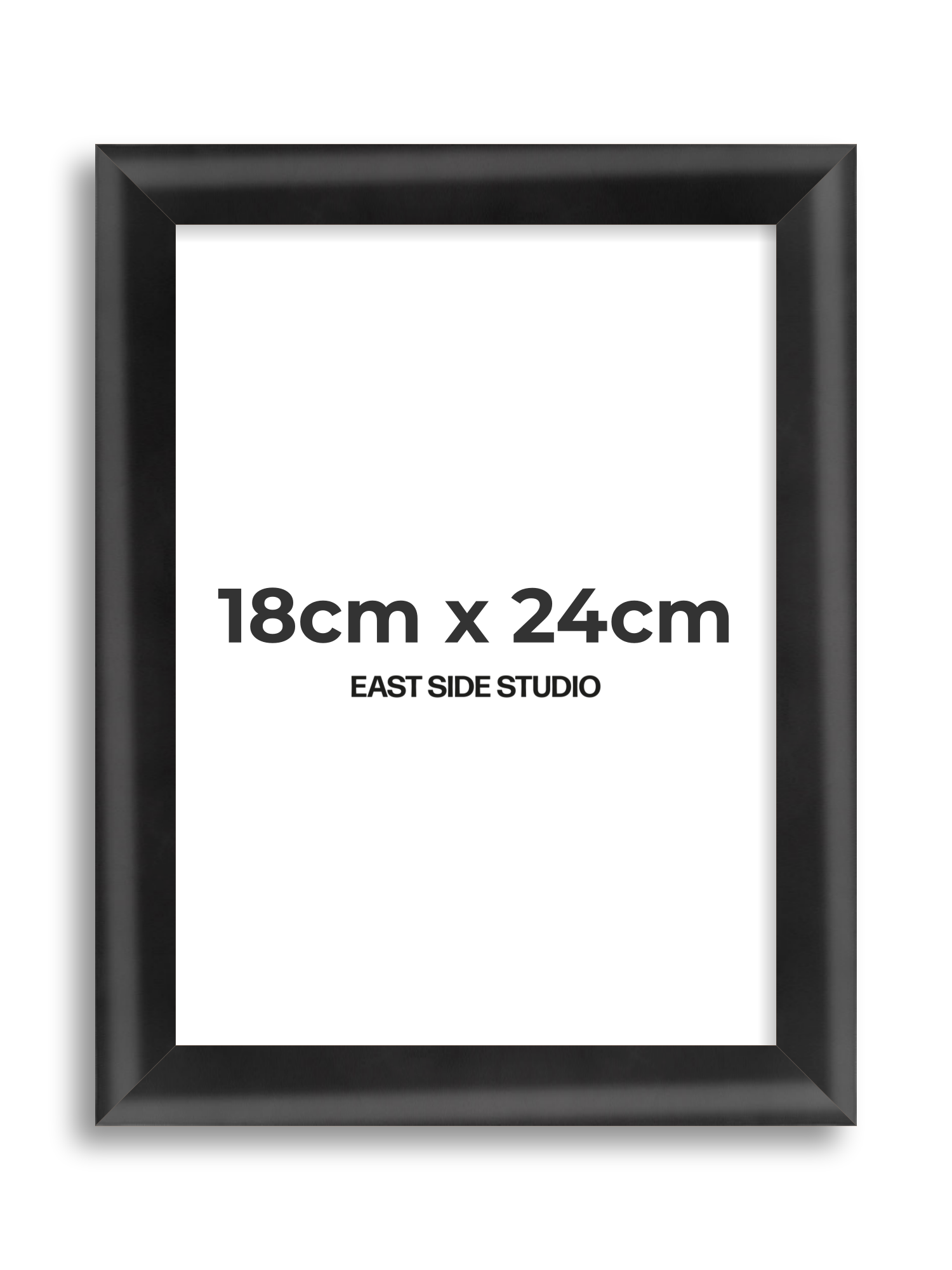 Black Wood Lacquer 18cm x 24cm picture frame
