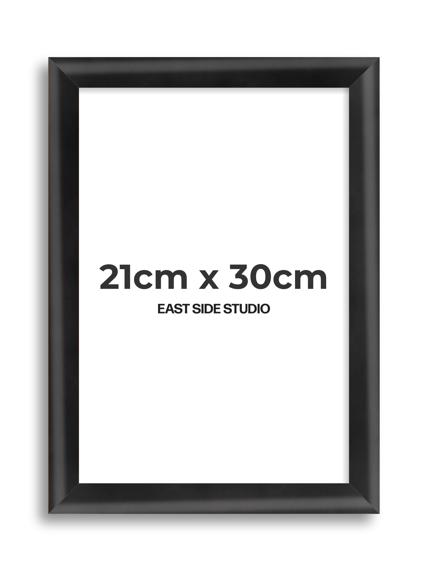 Black Wood Lacquer 21cm x 30cm picture frame