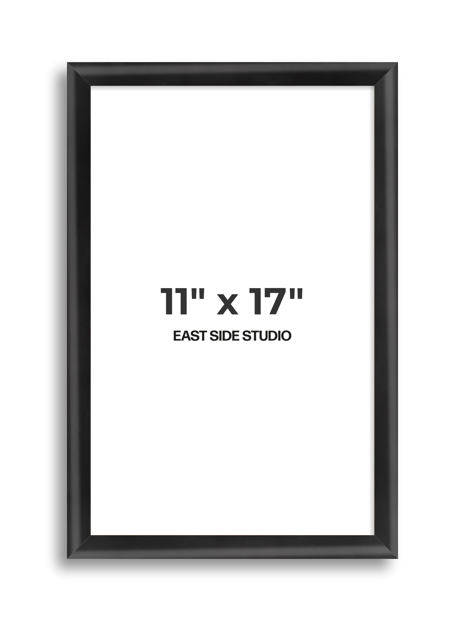 Black Wood Lacquer 11" x 17" picture frame