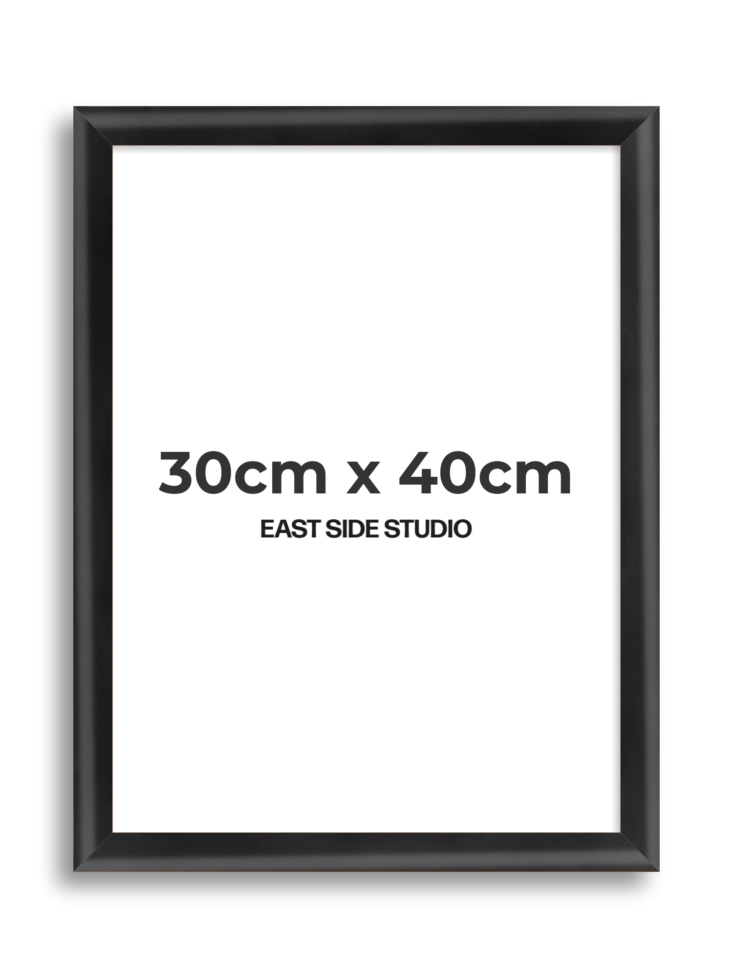 Black Wood Lacquer 30cm x 40cm picture frame