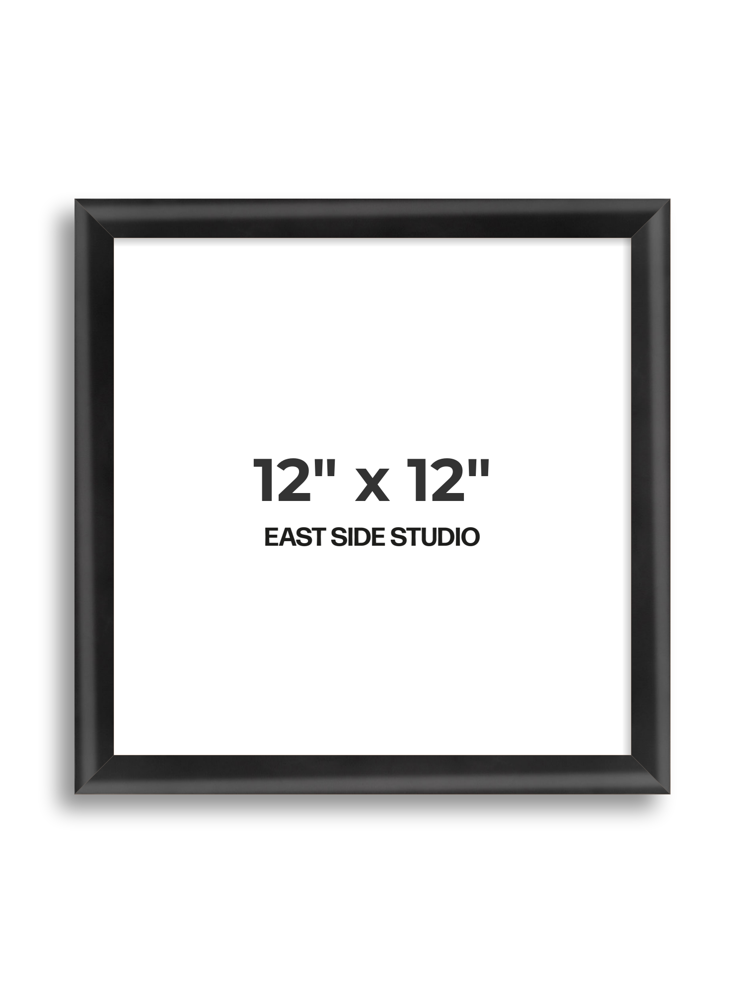 Black Wood Lacquer 12" x 12" picture frame