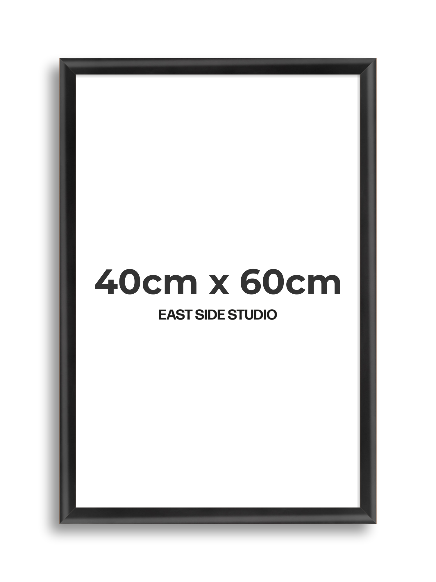 Black Wood Lacquer 40cm x 60cm picture frame