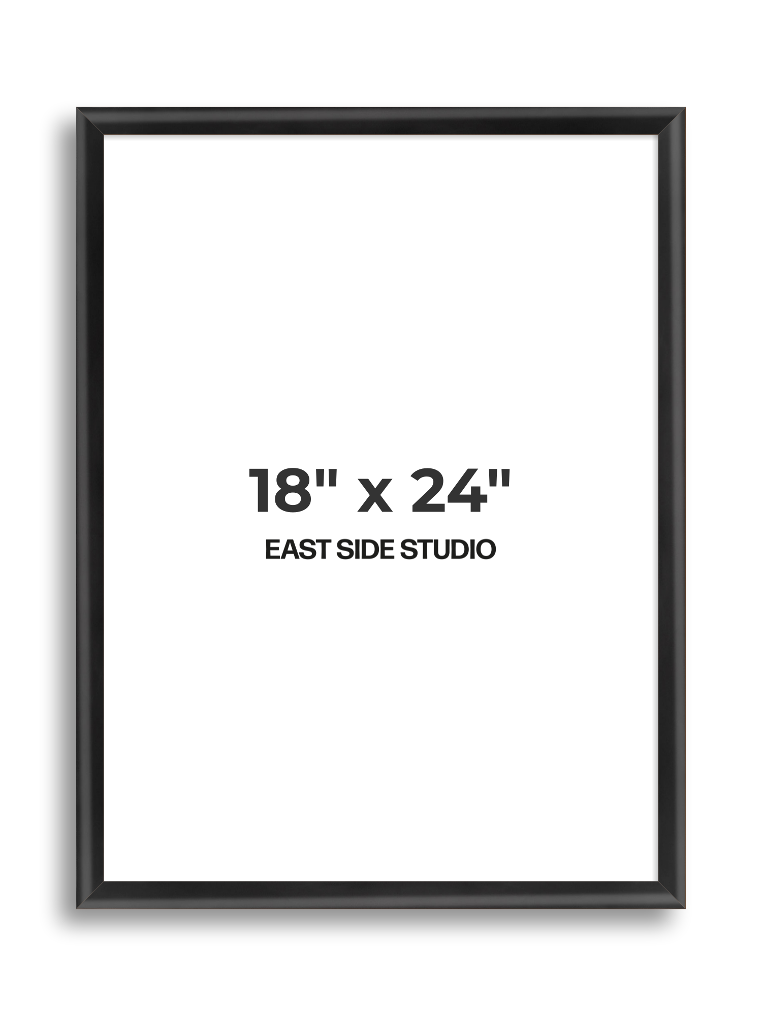 Black Wood Lacquer 18" x 24" picture frame
