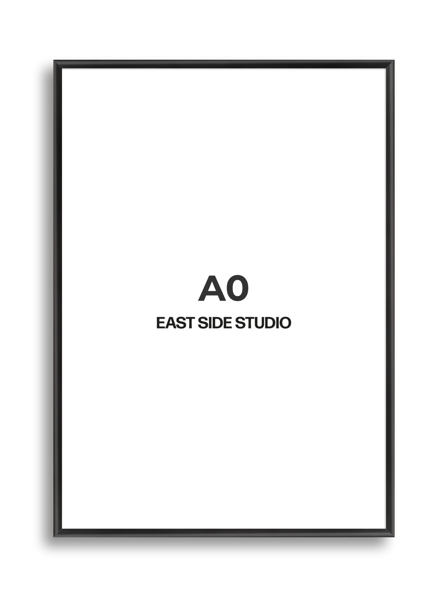Black Wood Lacquer A0 picture frame