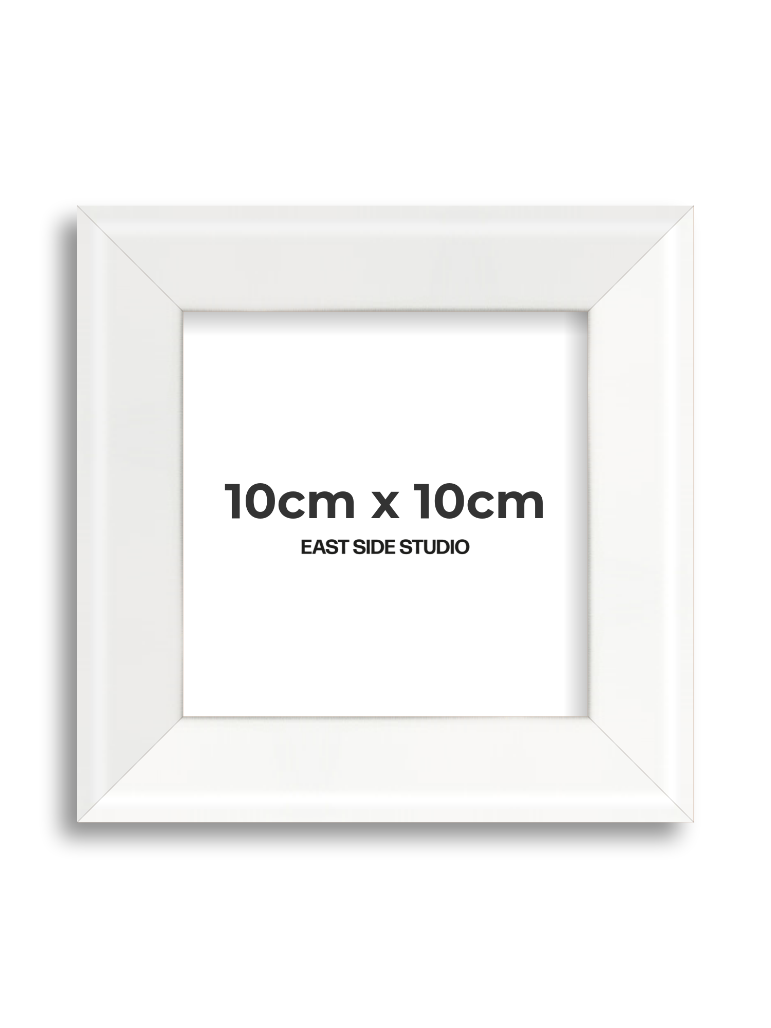White Lacquer 10cm x 10cm picture frame