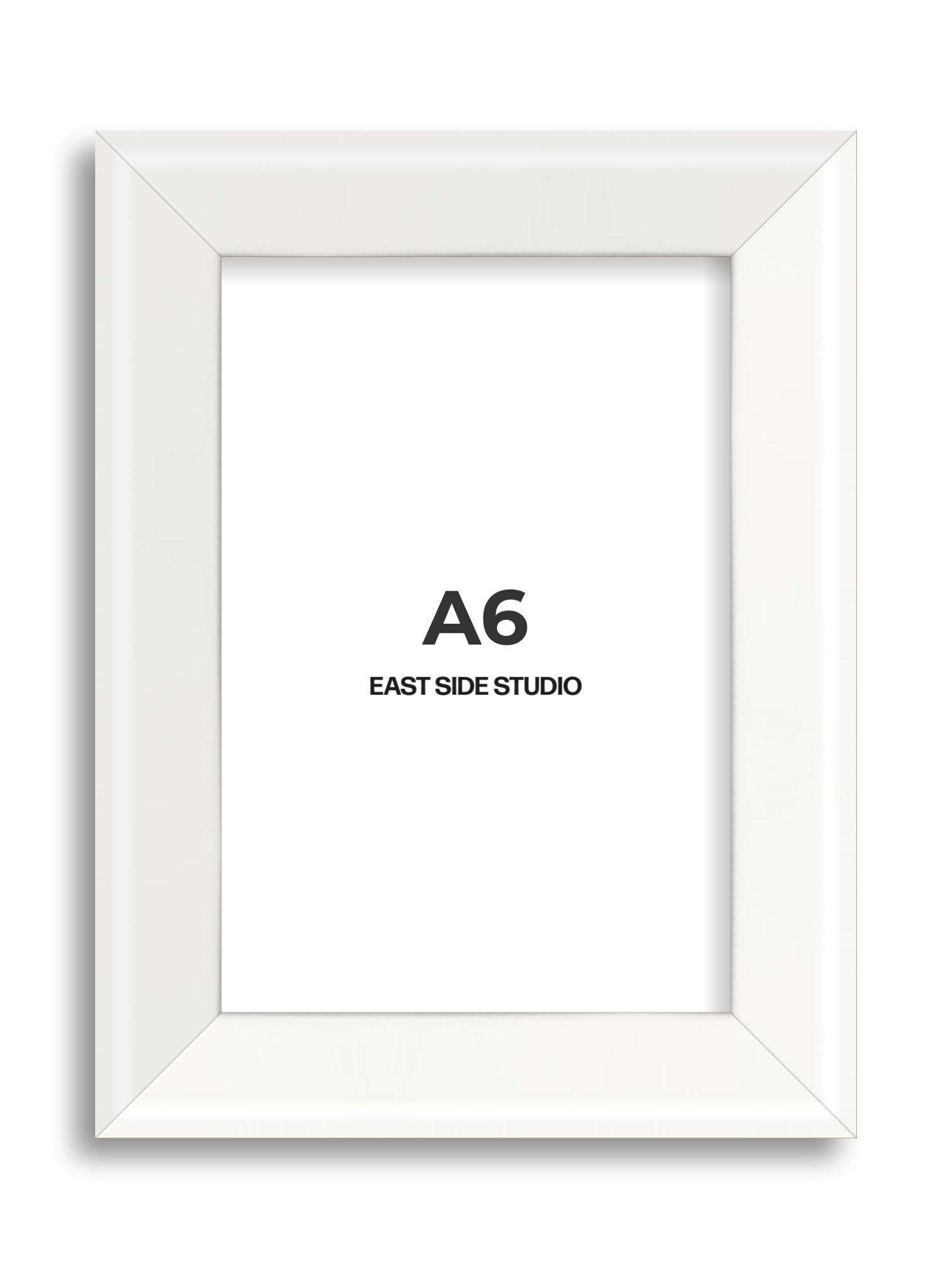 White Lacquer A6 picture frame