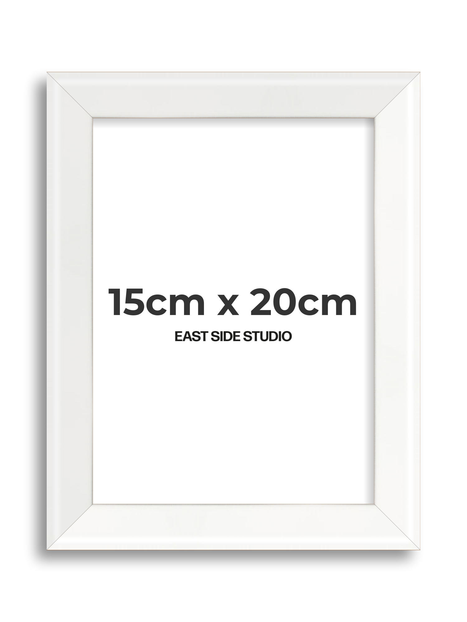 White Lacquer 15cm x 20cm picture frame
