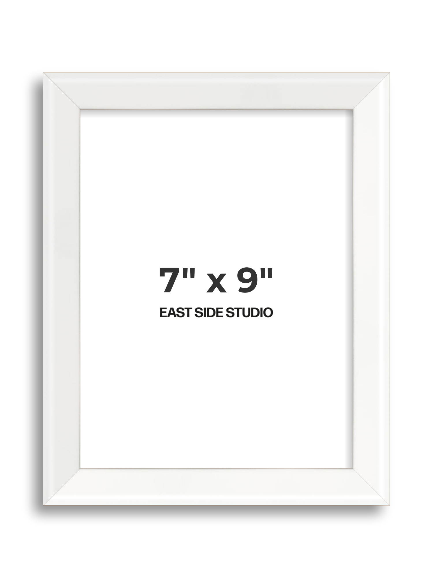White Lacquer 7" x 9" picture frame