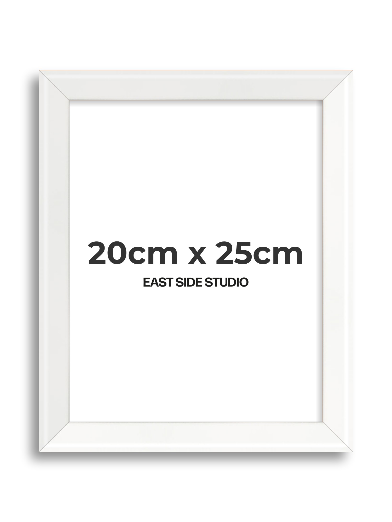 White Lacquer 20cm x 25cm picture frame