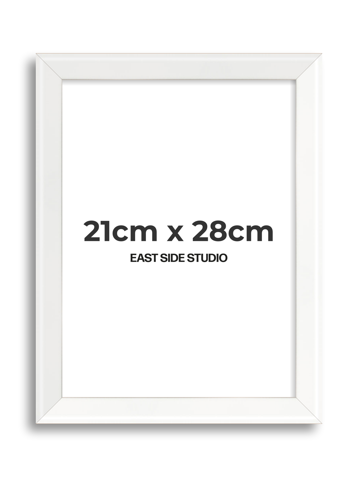 White Lacquer 21cm x 28cm picture frame