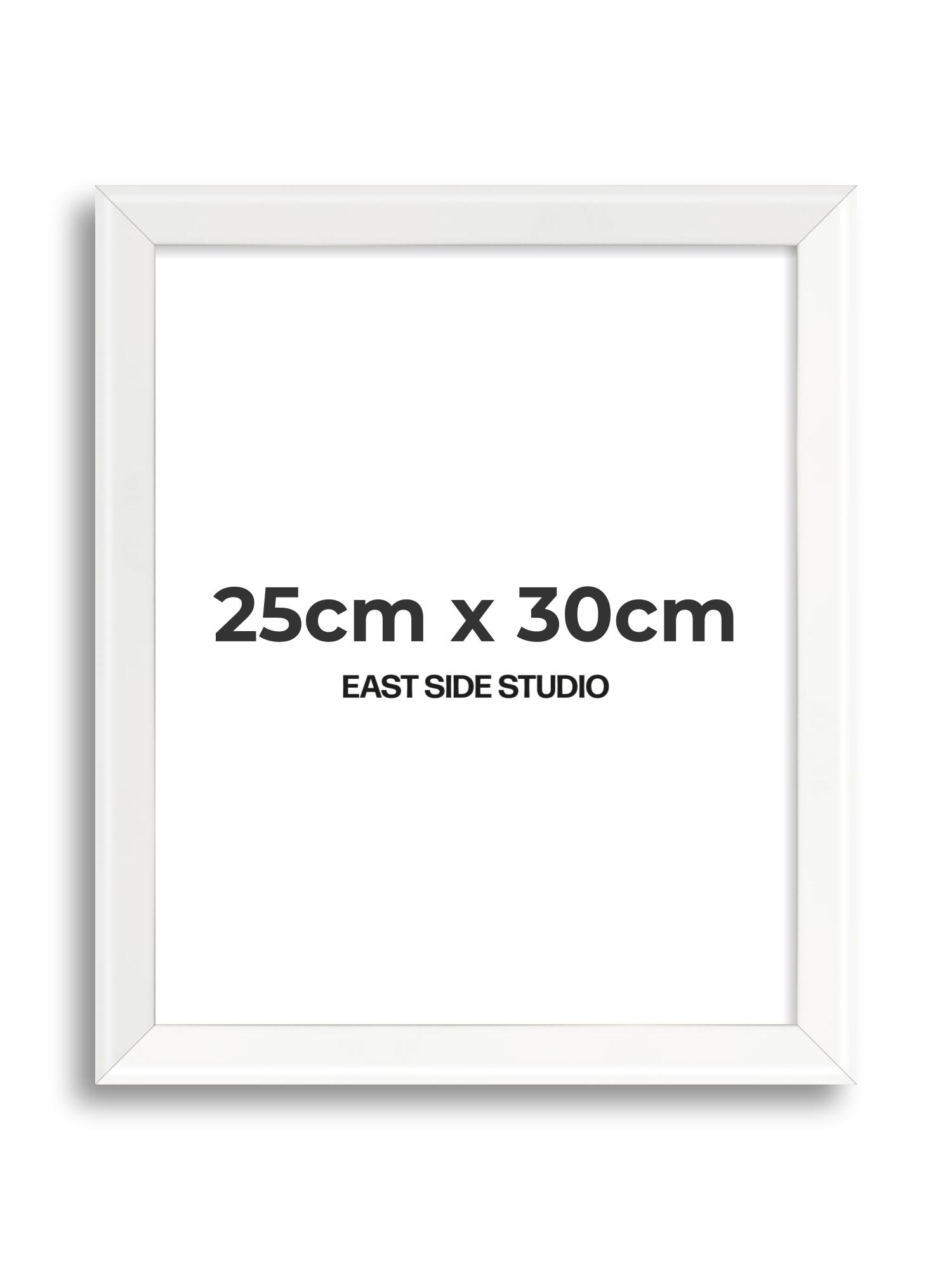 White Lacquer 25cm x 30cm picture frame
