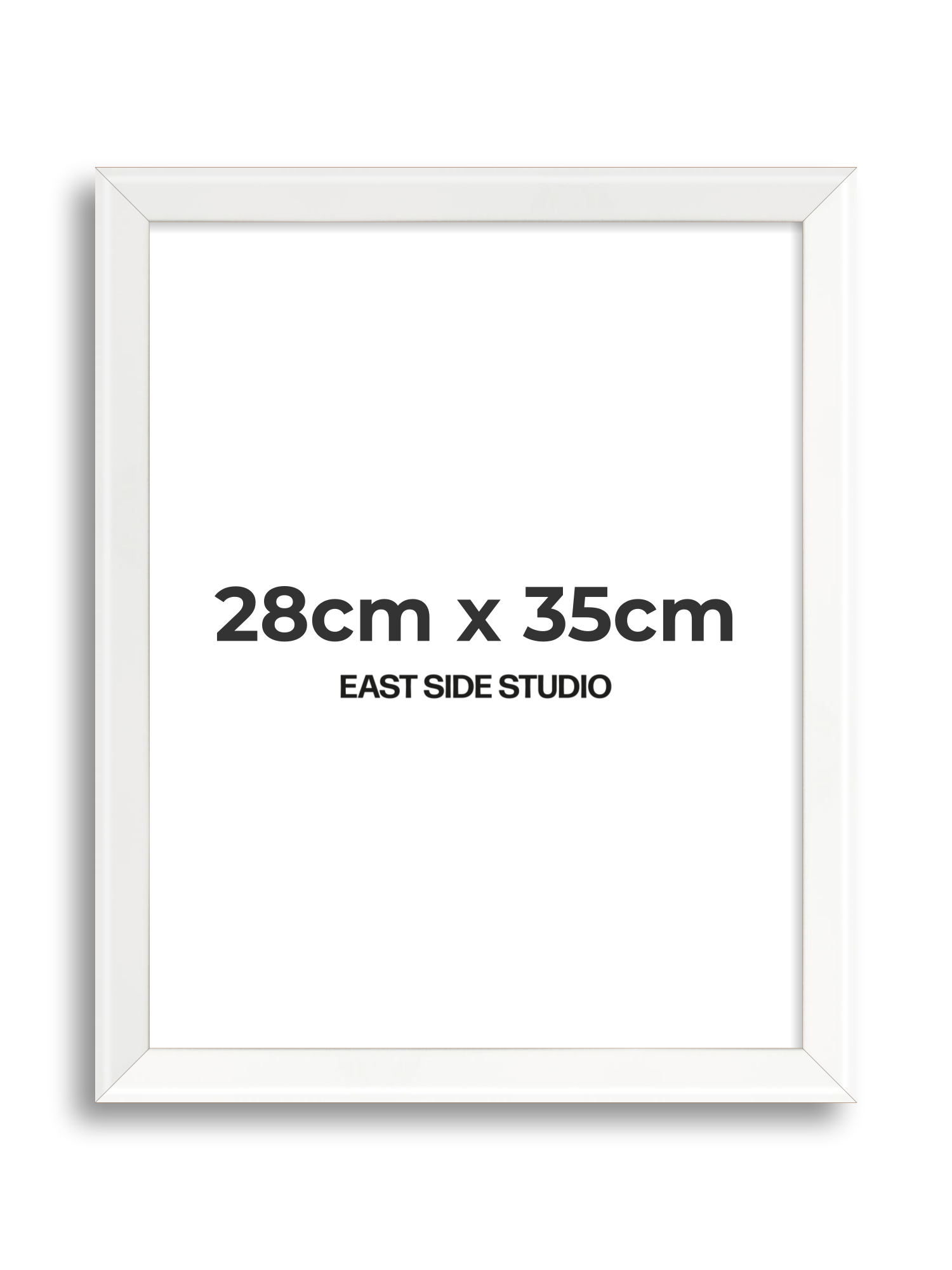 White Lacquer 28cm x 35cm picture frame